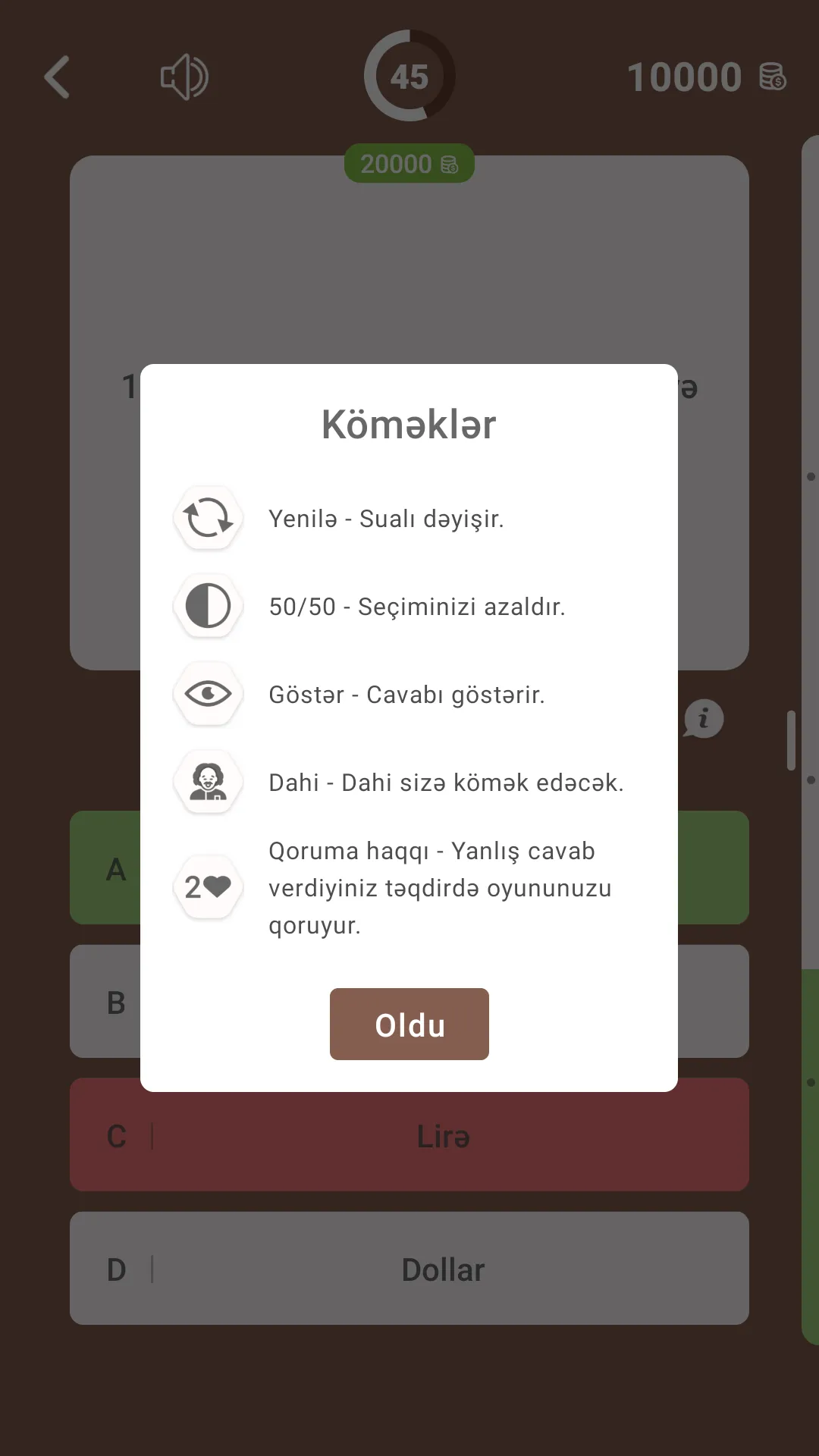 Milyonçu -Azərbaycan Tarixi | Indus Appstore | Screenshot