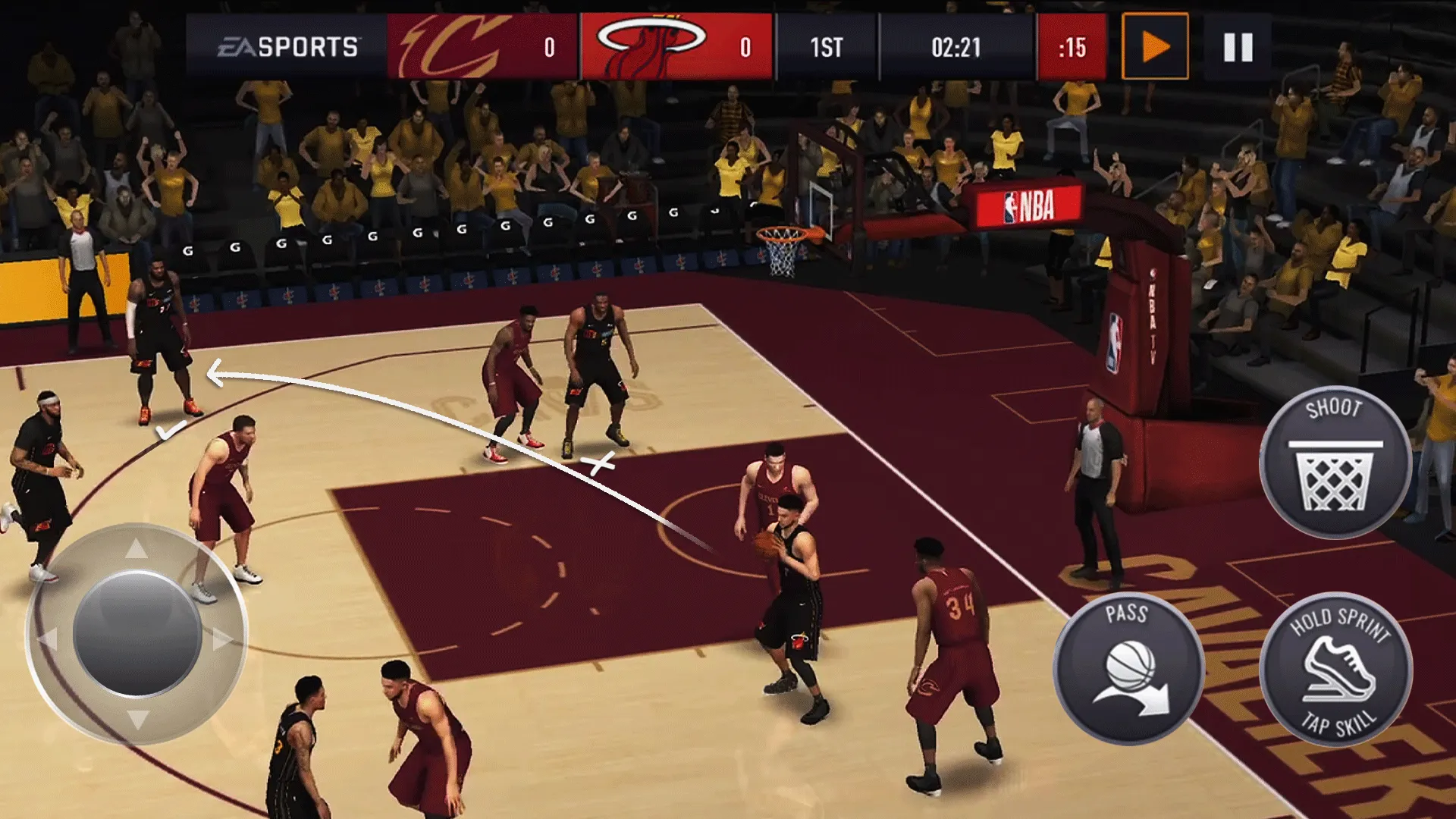 NBA LIVE Mobile Basketball | Indus Appstore | Screenshot