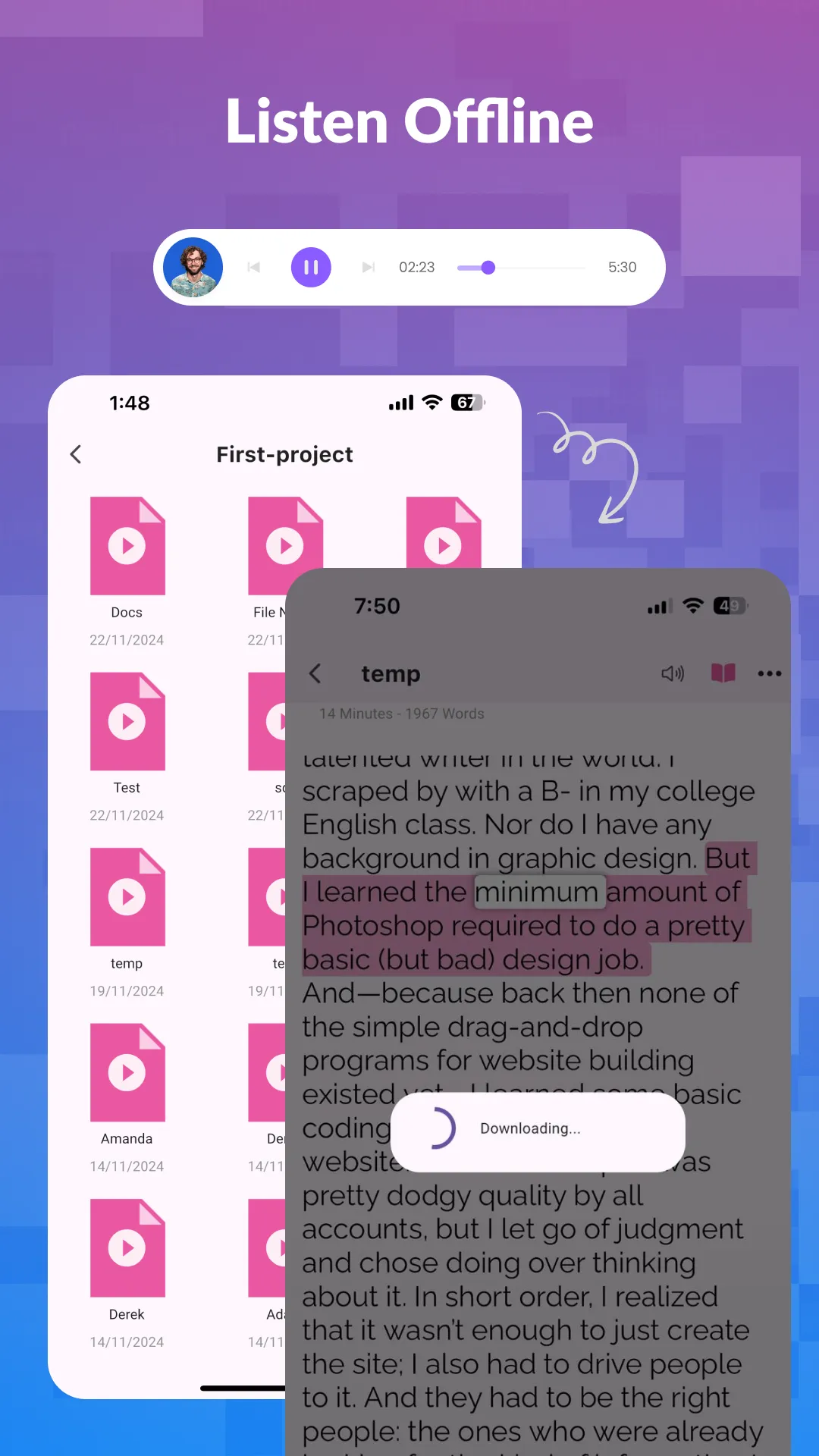 Crikk - Text to Speech Reader | Indus Appstore | Screenshot