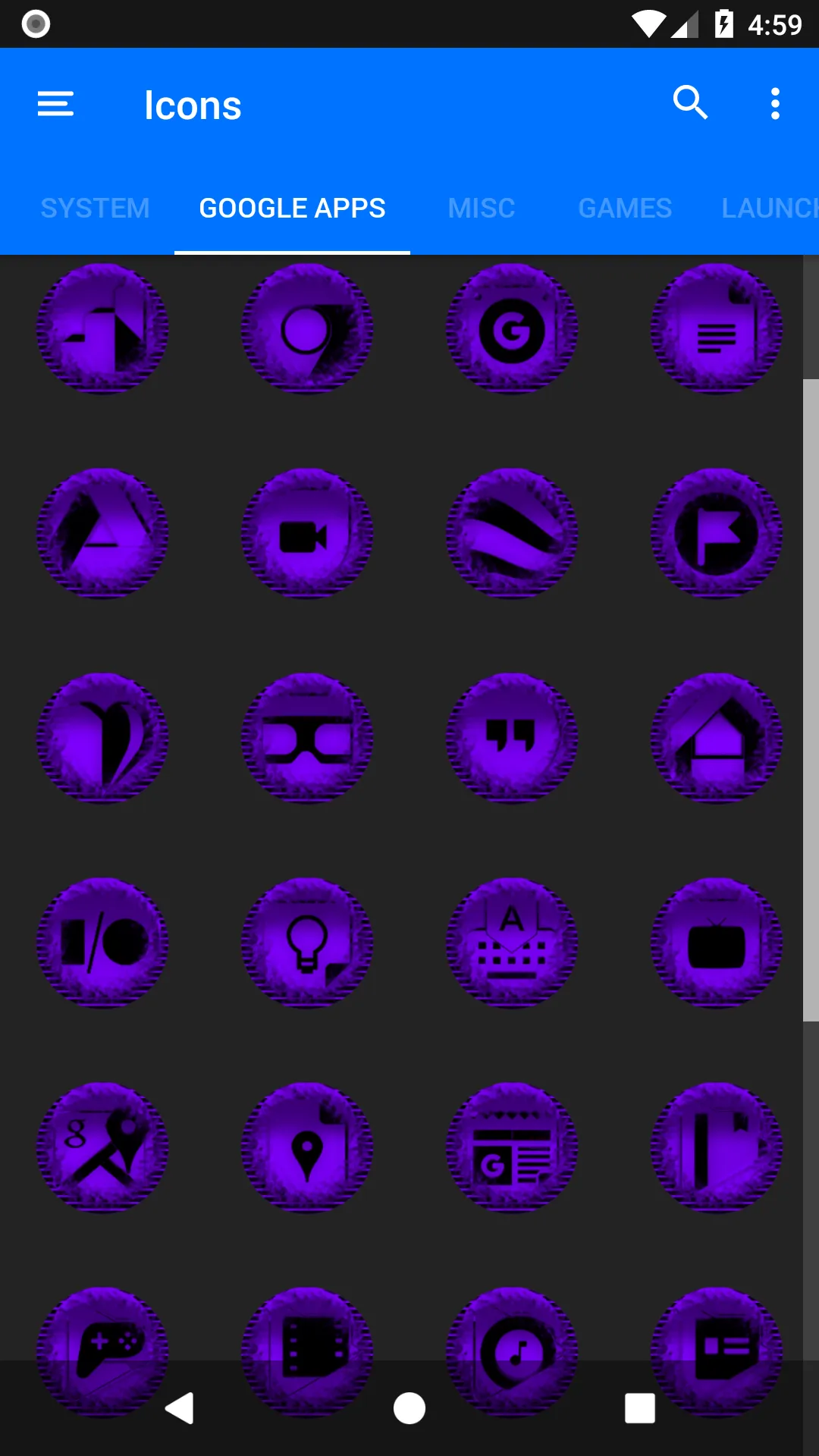 Purple Icon Pack Style 5 | Indus Appstore | Screenshot