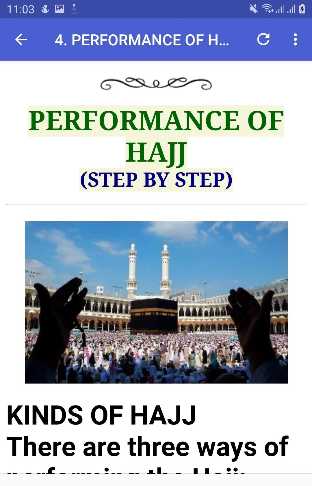 HAJJ & UMRAH (STEP BY STEP) | Indus Appstore | Screenshot