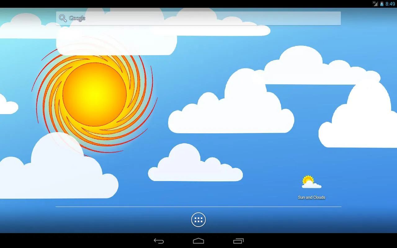 Sun and Clouds Live Wallpaper | Indus Appstore | Screenshot