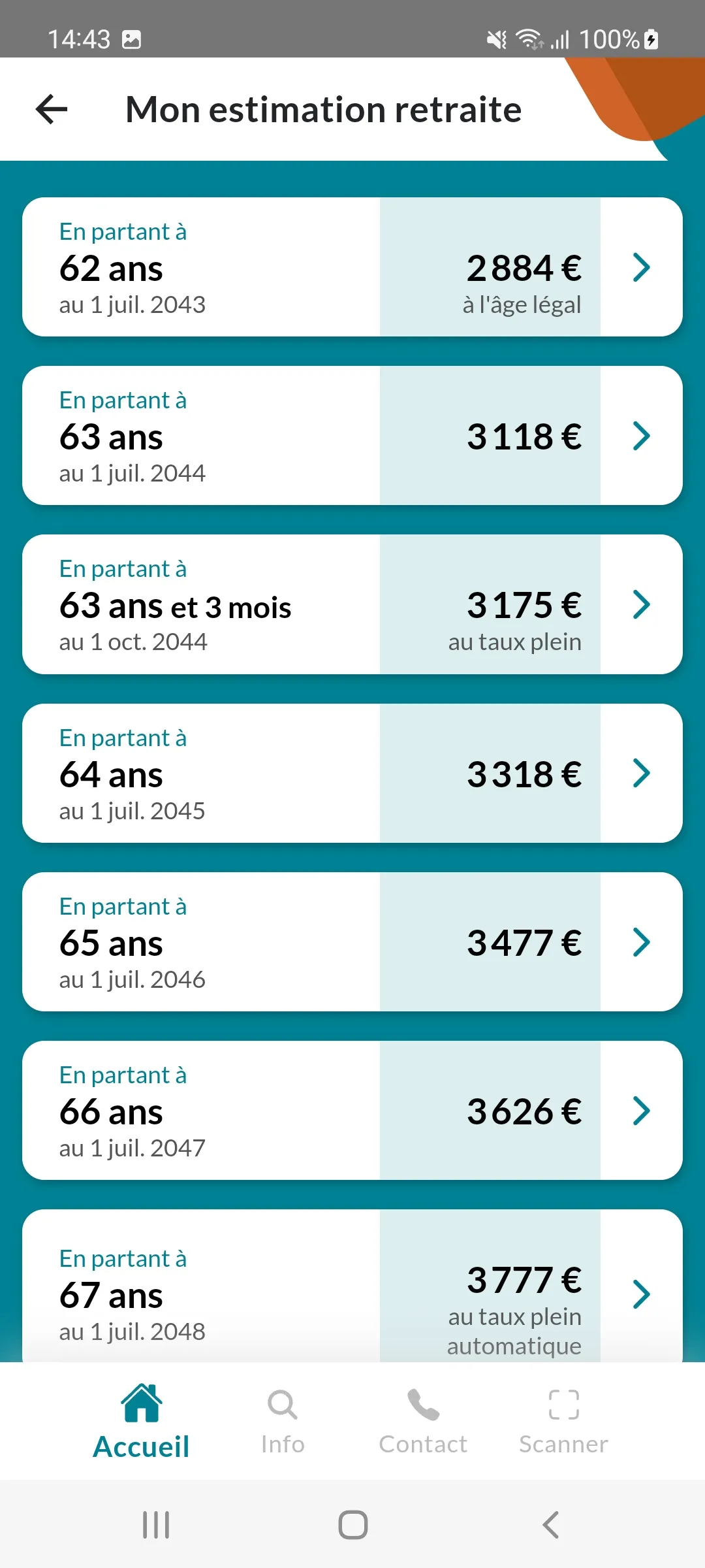 Mon compte retraite | Indus Appstore | Screenshot