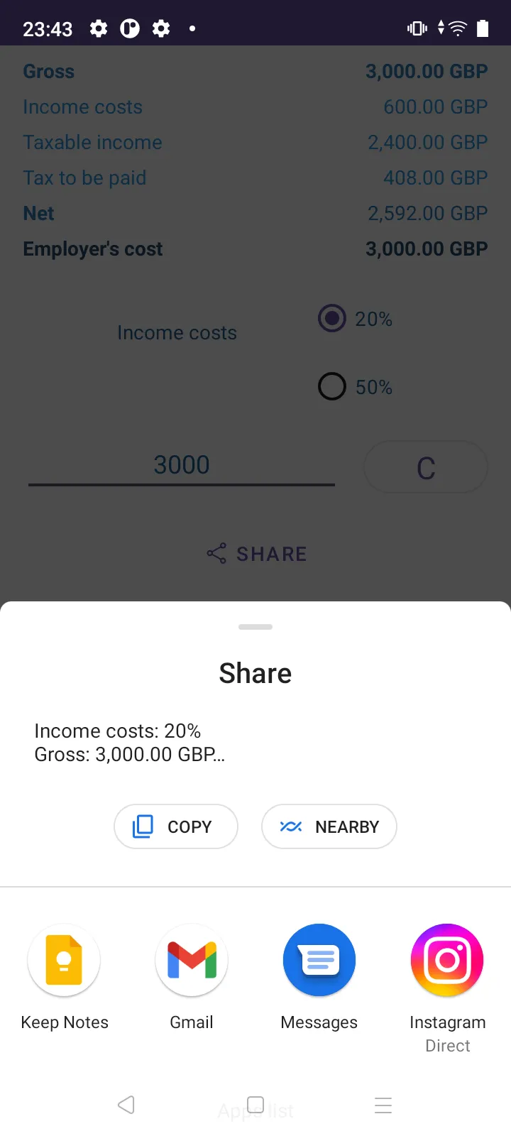 Calculator VAT gross nett | Indus Appstore | Screenshot