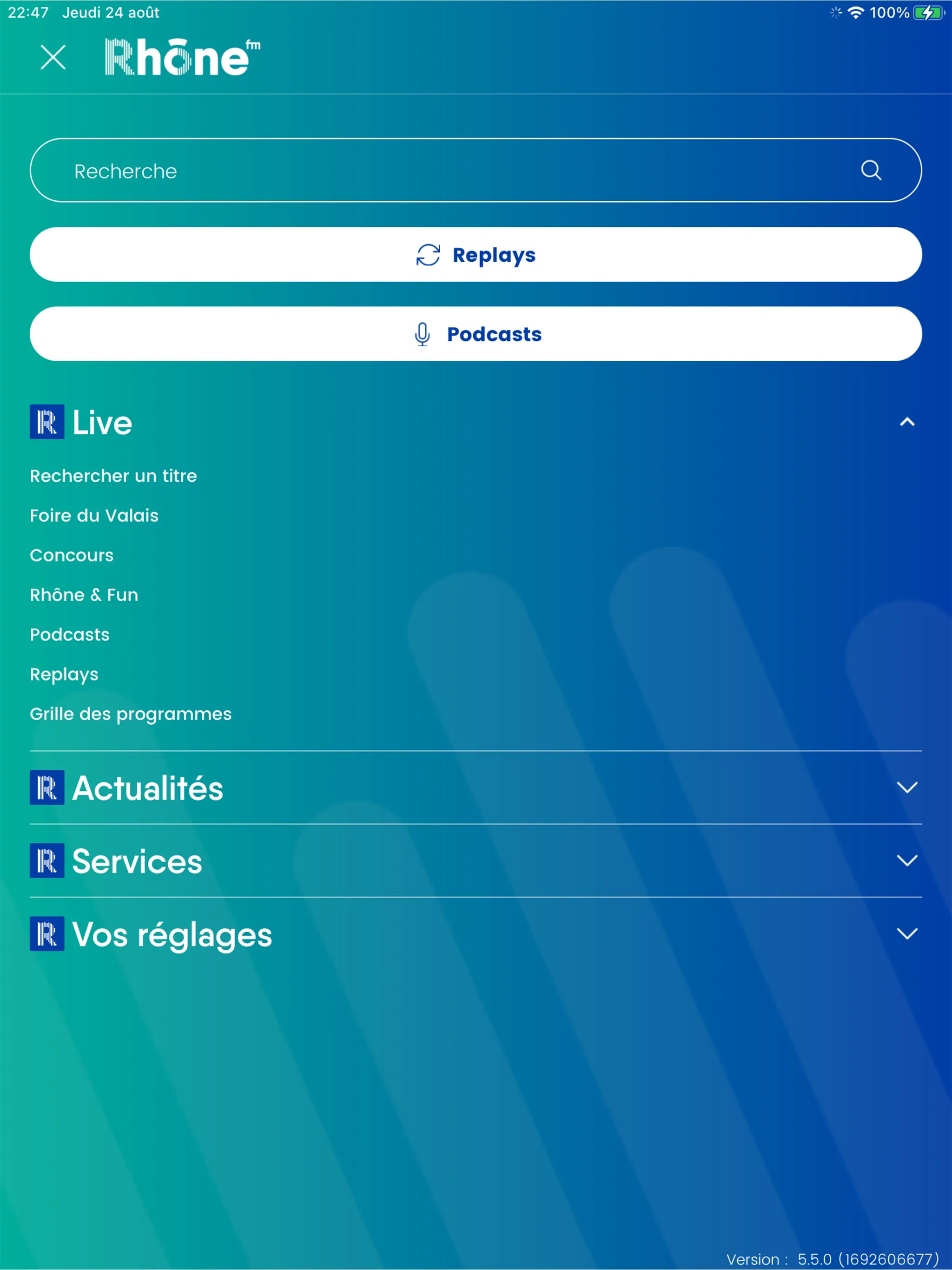 Rhône FM | Indus Appstore | Screenshot