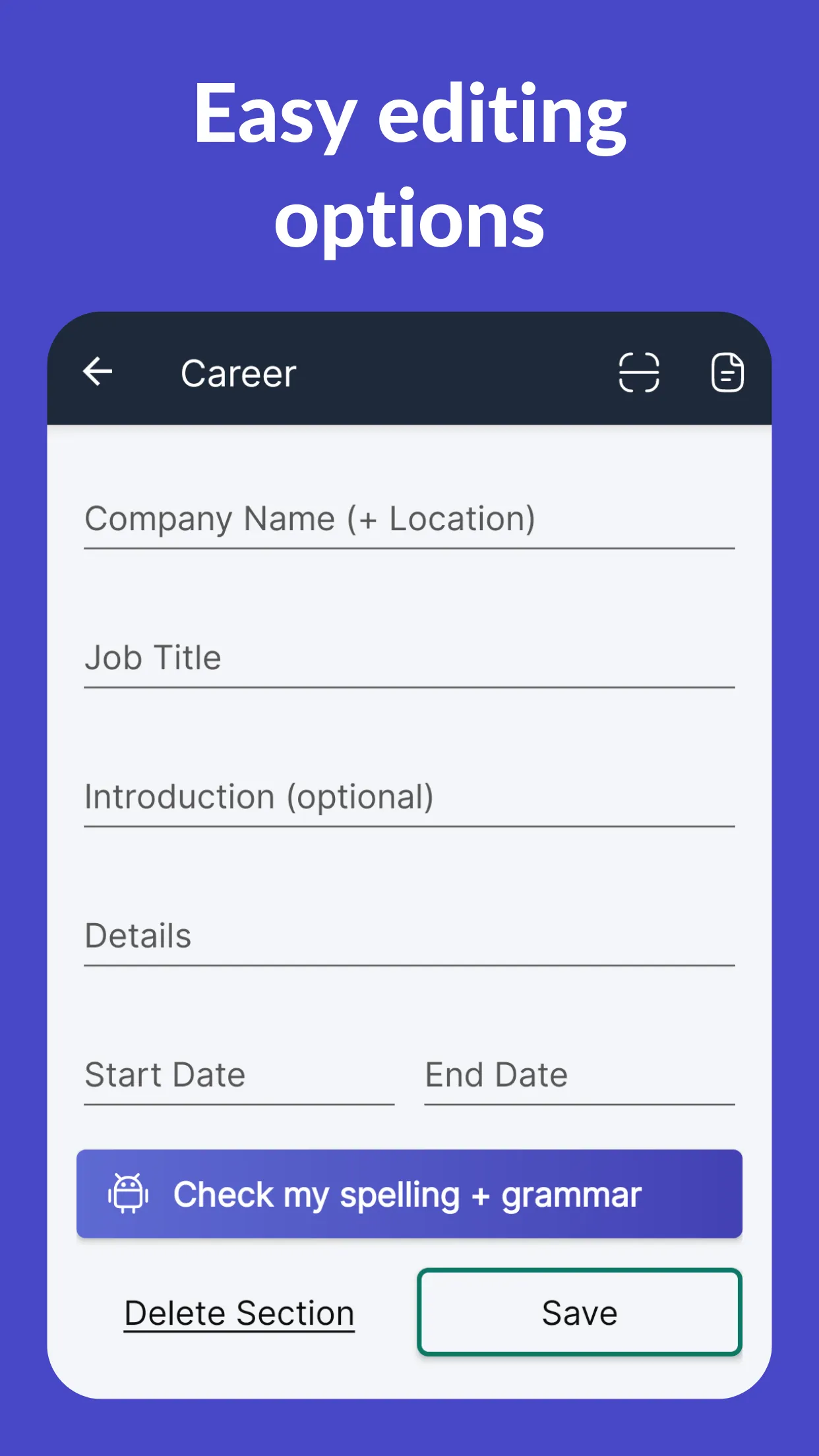 Resume Builder - CV Engineer | Indus Appstore | Screenshot