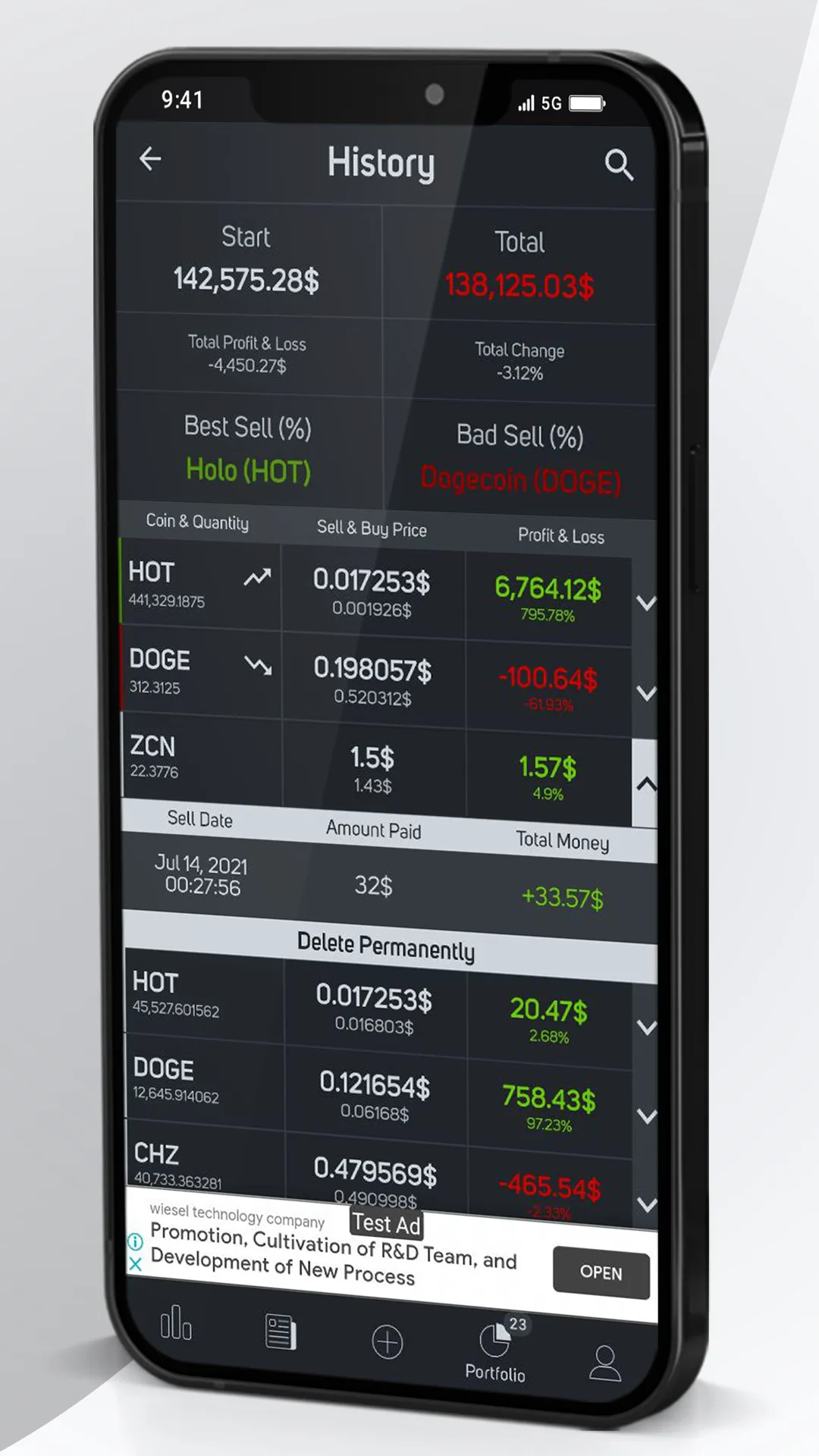 Crypto Portfolio Tracker - Cur | Indus Appstore | Screenshot