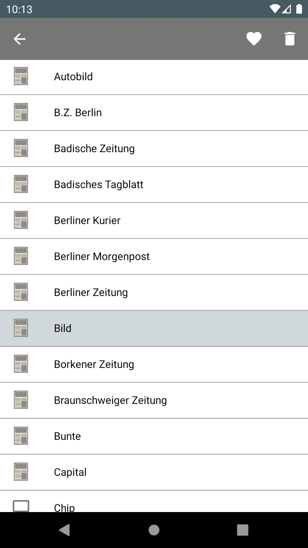 Deutsche Zeitungen | Indus Appstore | Screenshot