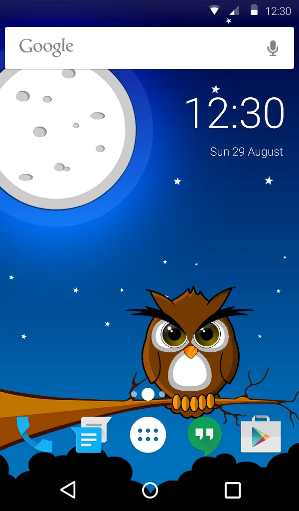 Cute Owl Live Wallpaper Theme | Indus Appstore | Screenshot