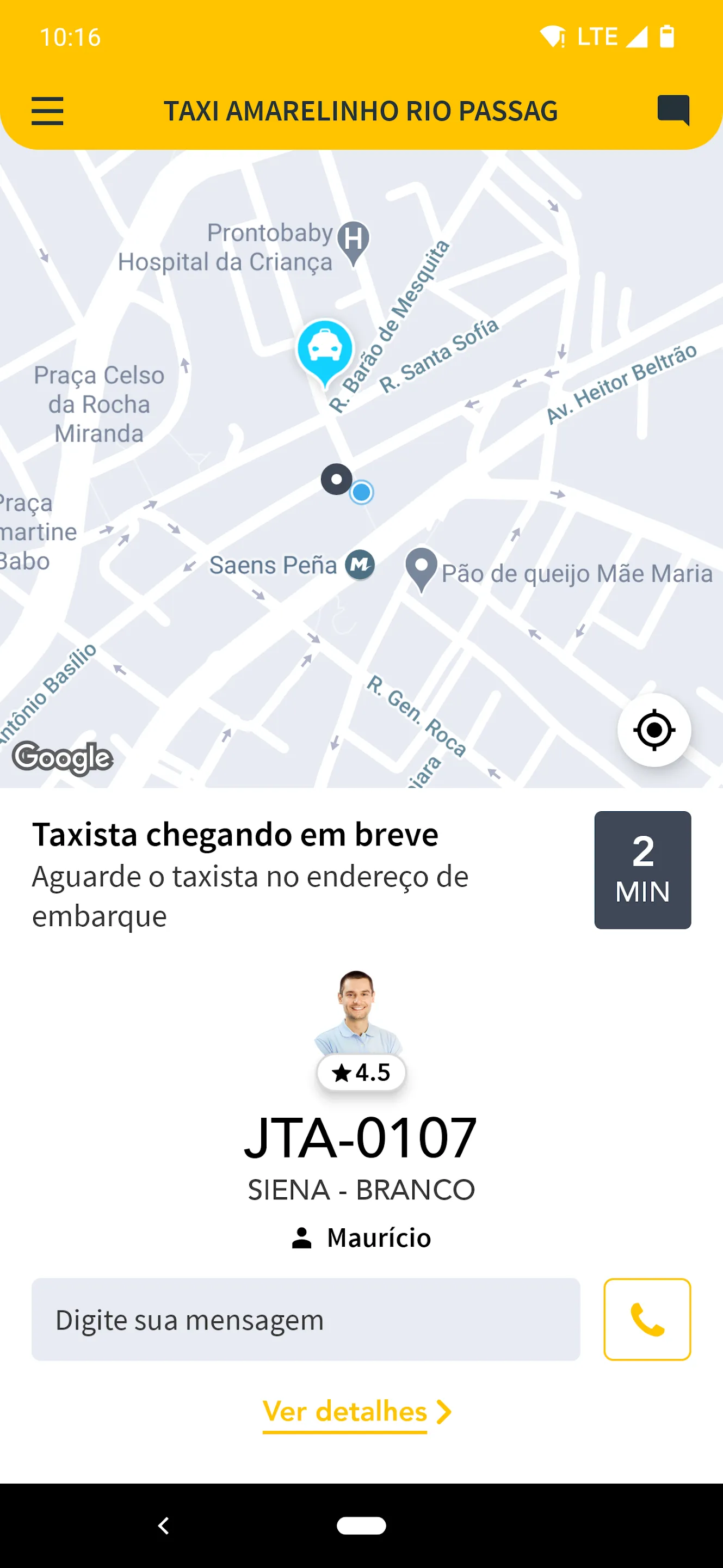 TAXI AMARELINHO RIO PASSAG | Indus Appstore | Screenshot