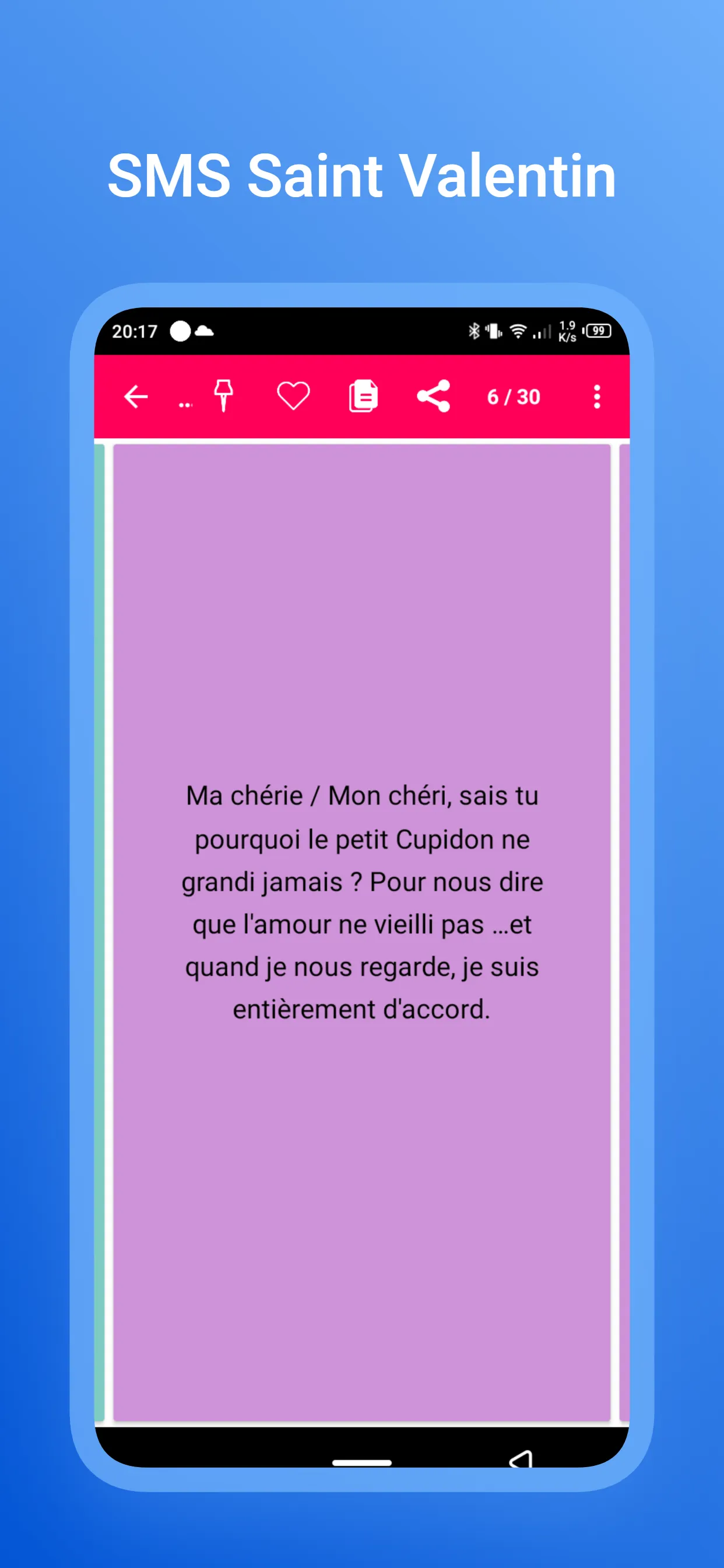 SMS Saint Valentin 2024 | Indus Appstore | Screenshot