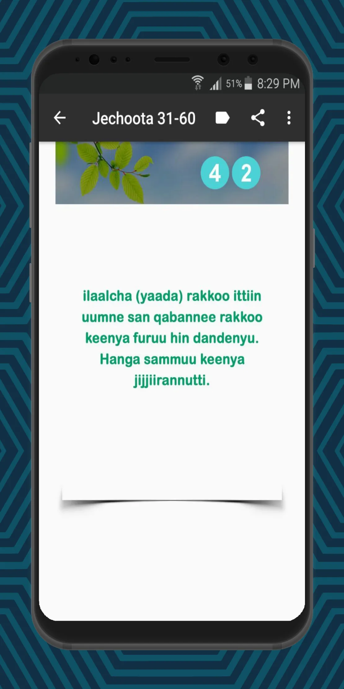 Jechoota Beektota Addunyaa 101 | Indus Appstore | Screenshot