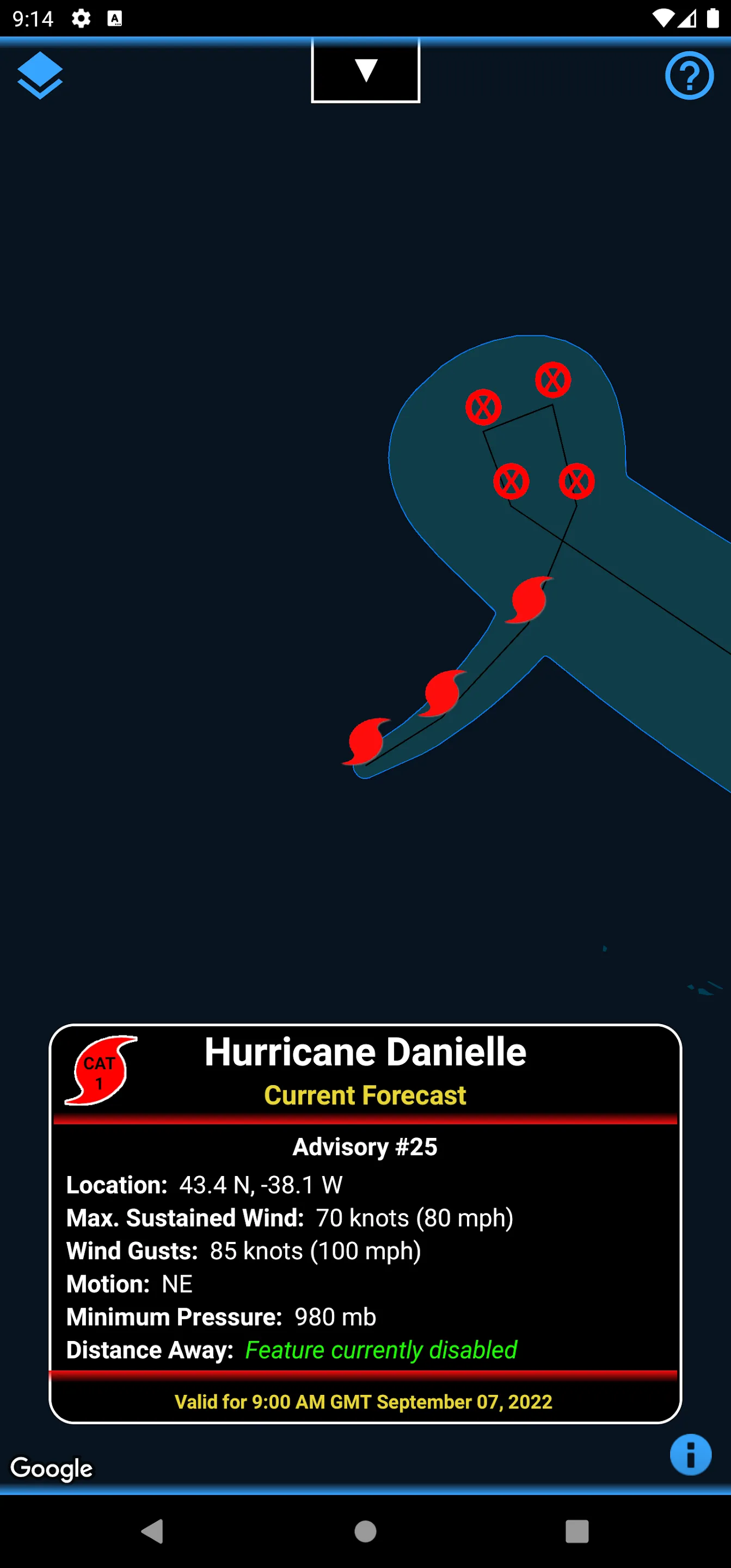 Track-It for Hurricanes | Indus Appstore | Screenshot