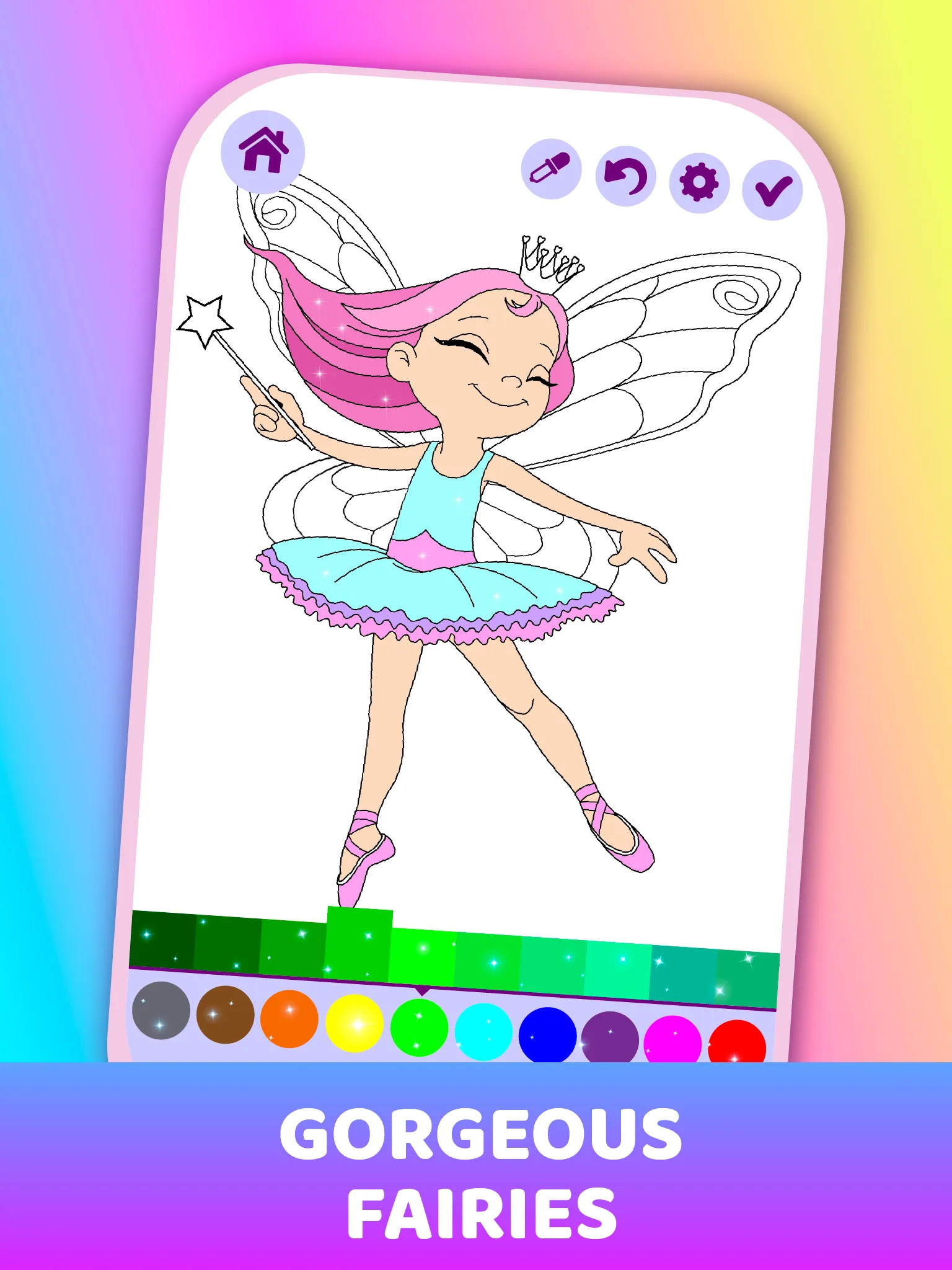 Fairies Coloring Book for Kids | Indus Appstore | Screenshot