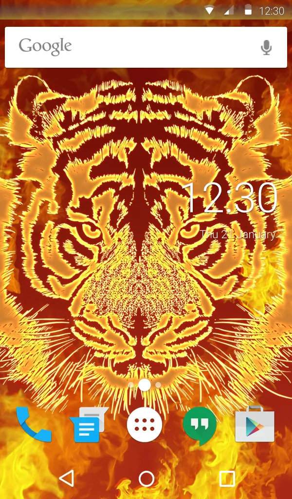 Fire Tiger Keyboard Wallpaper | Indus Appstore | Screenshot