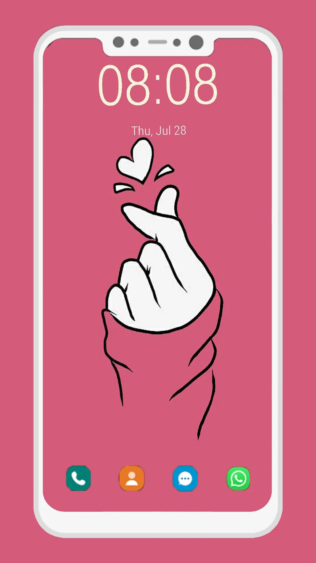 Finger Heart Wallpaper | Indus Appstore | Screenshot