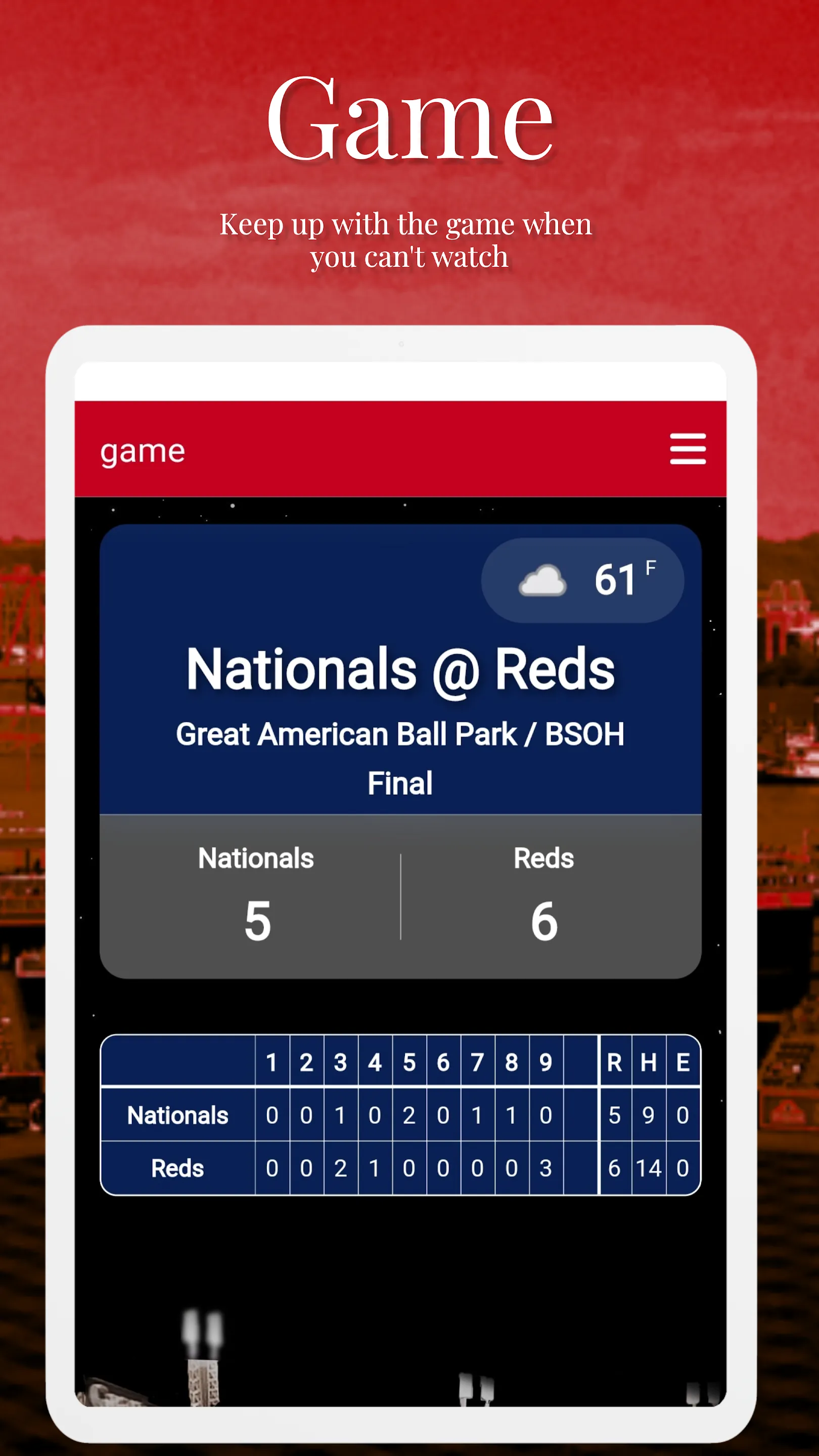 Cincinnati Baseball | Indus Appstore | Screenshot