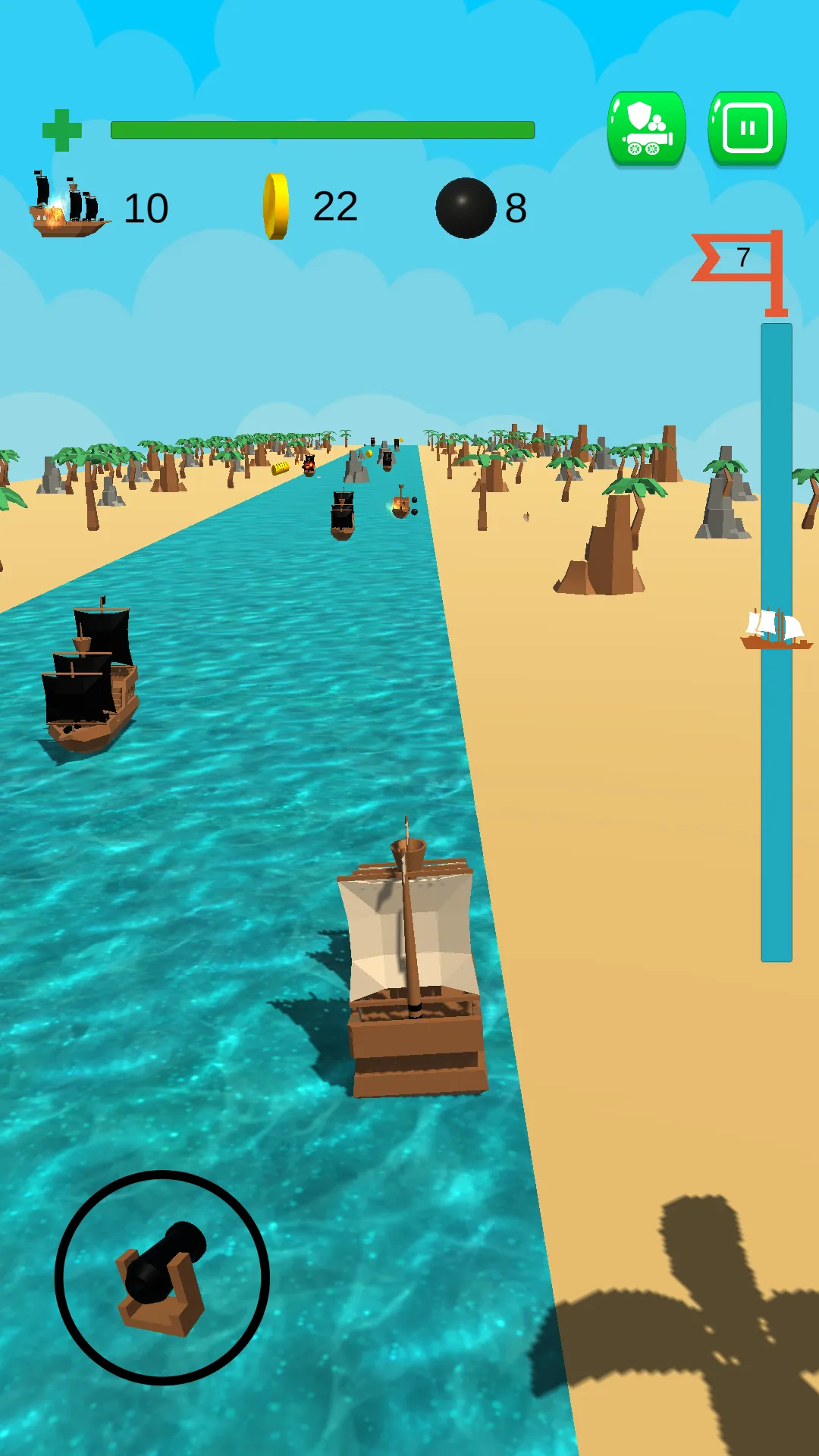 Pirate Ship Shoot and Run | Indus Appstore | Screenshot