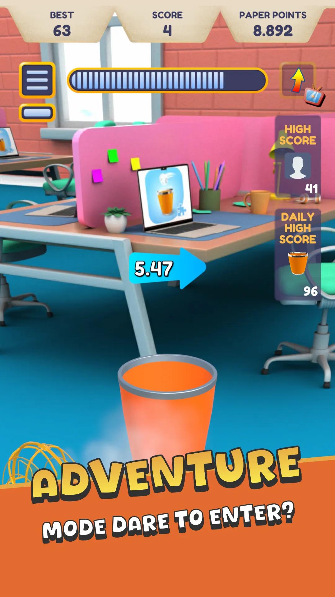 Paper Toss | Indus Appstore | Screenshot