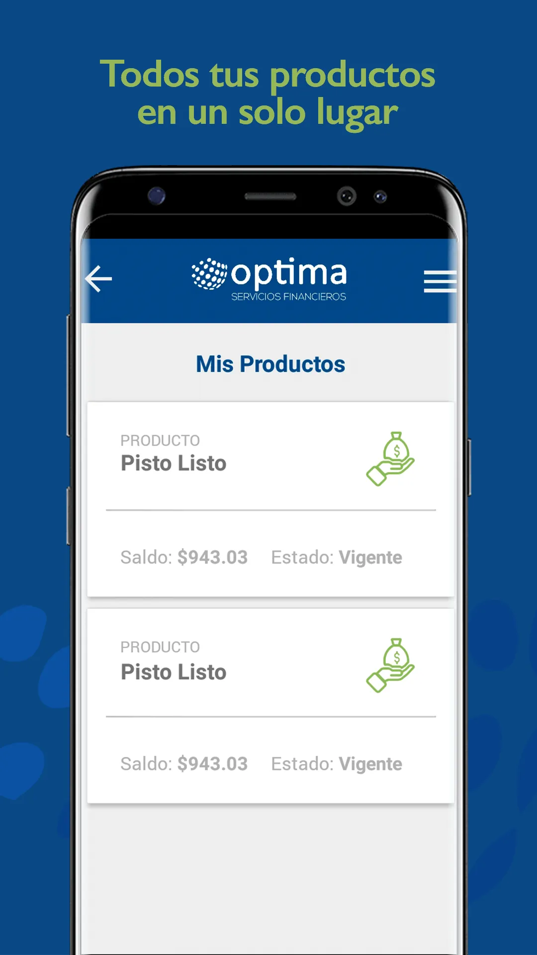 Optima Móvil | Indus Appstore | Screenshot