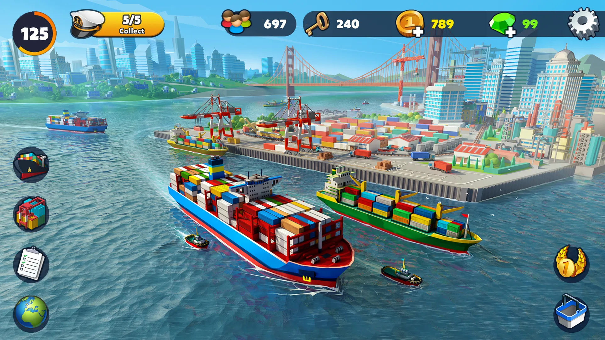 Port City: Ship Tycoon Games | Indus Appstore | Screenshot