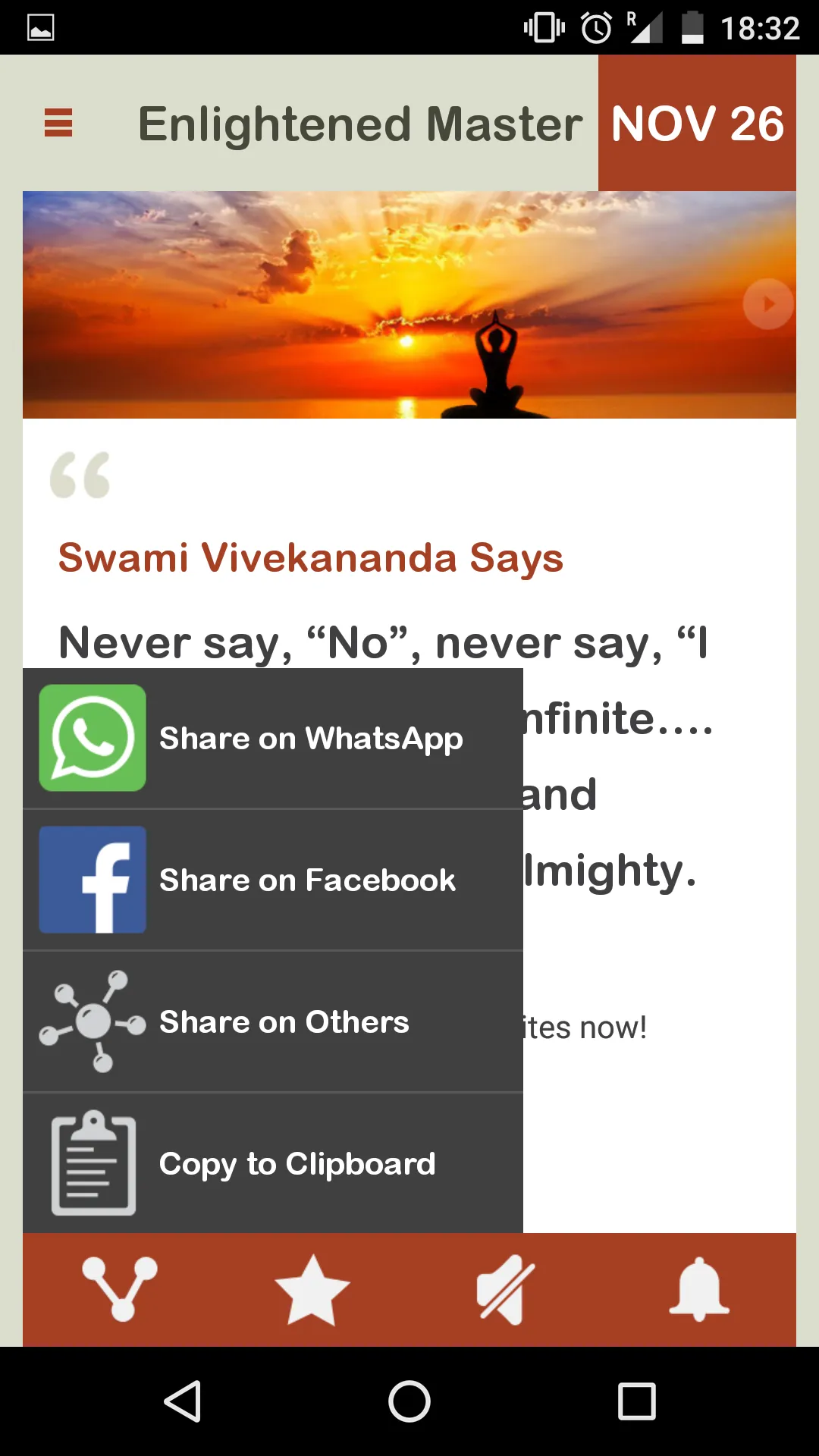 Enlightened Masters Daily | Indus Appstore | Screenshot