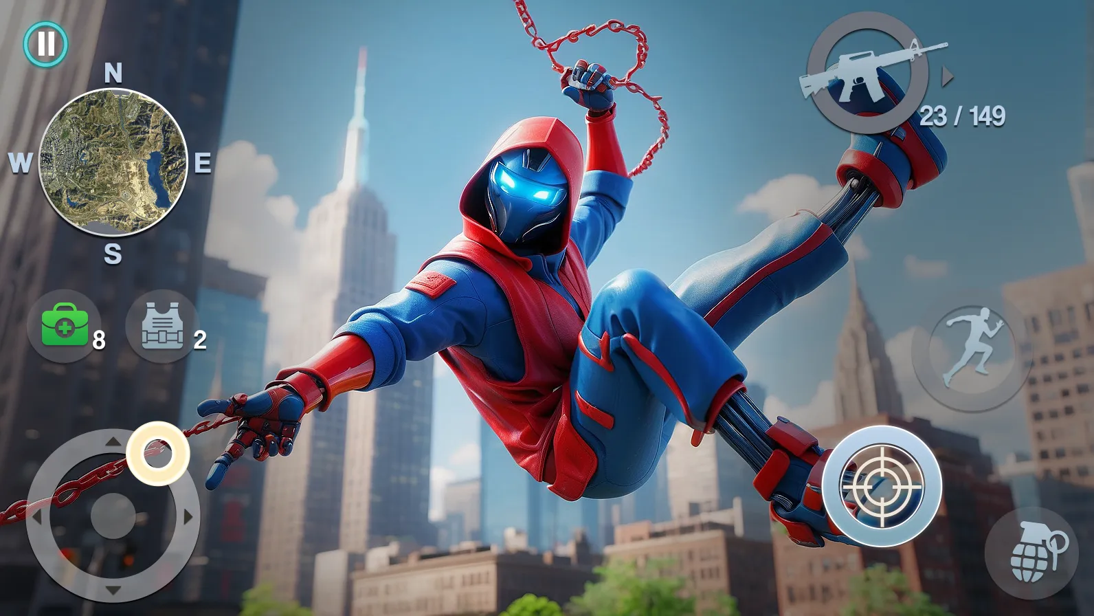 Spider Rope Hero Crime City | Indus Appstore | Screenshot