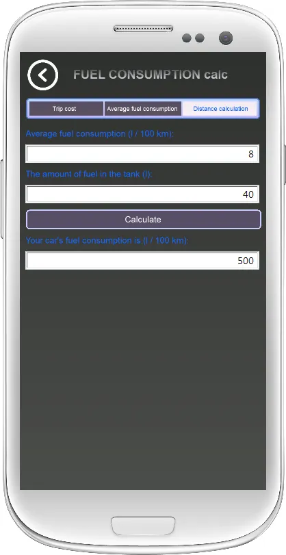 Fuel calculation | Indus Appstore | Screenshot