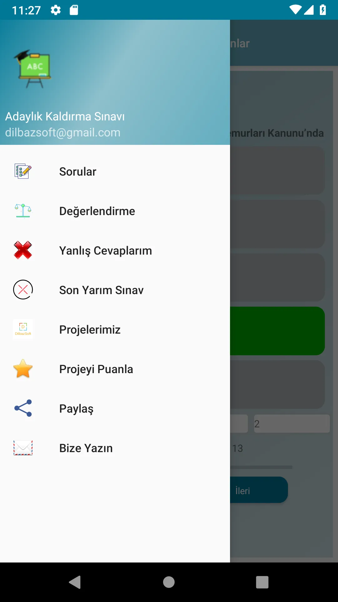 Adaylık Kaldırma Sınavı | Indus Appstore | Screenshot