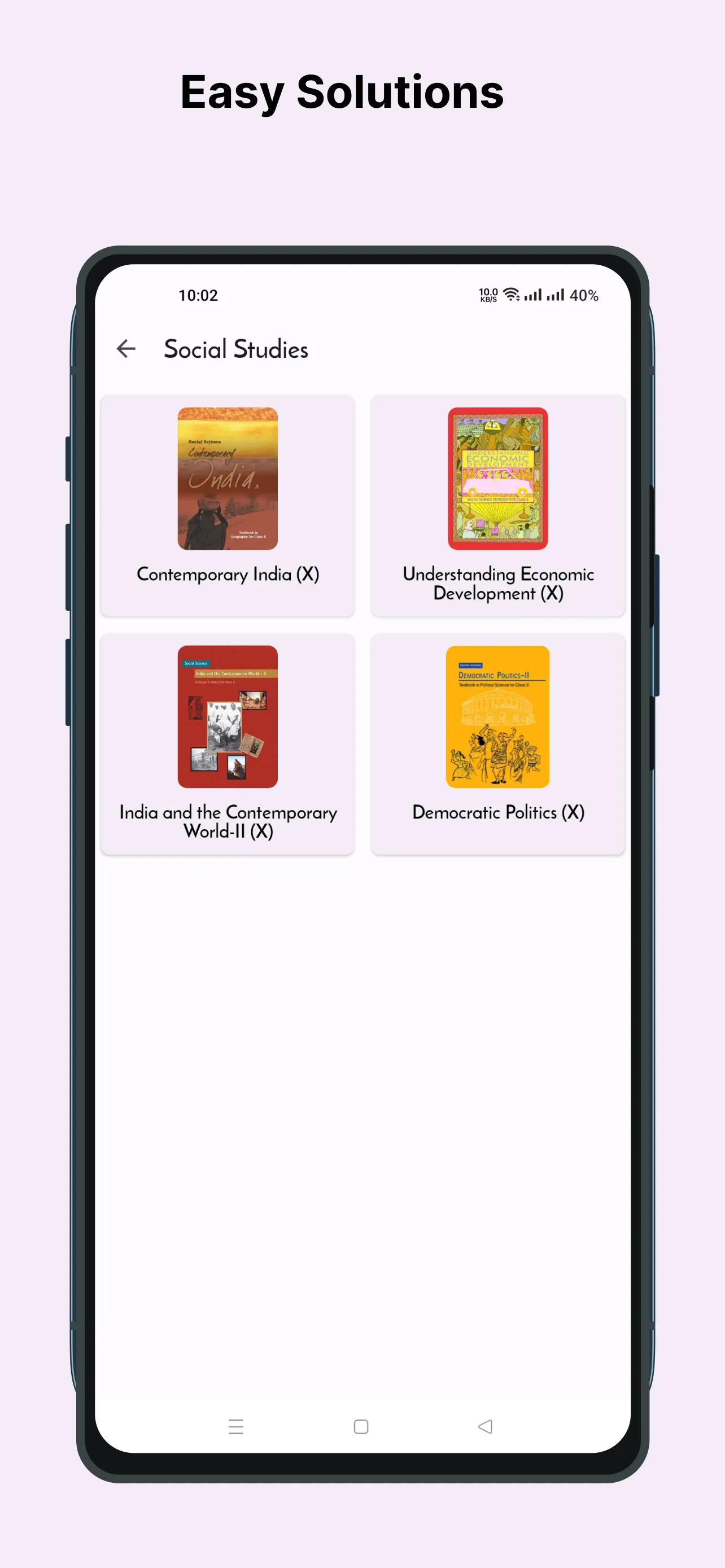 Class 10 NCERT Solutions | Indus Appstore | Screenshot