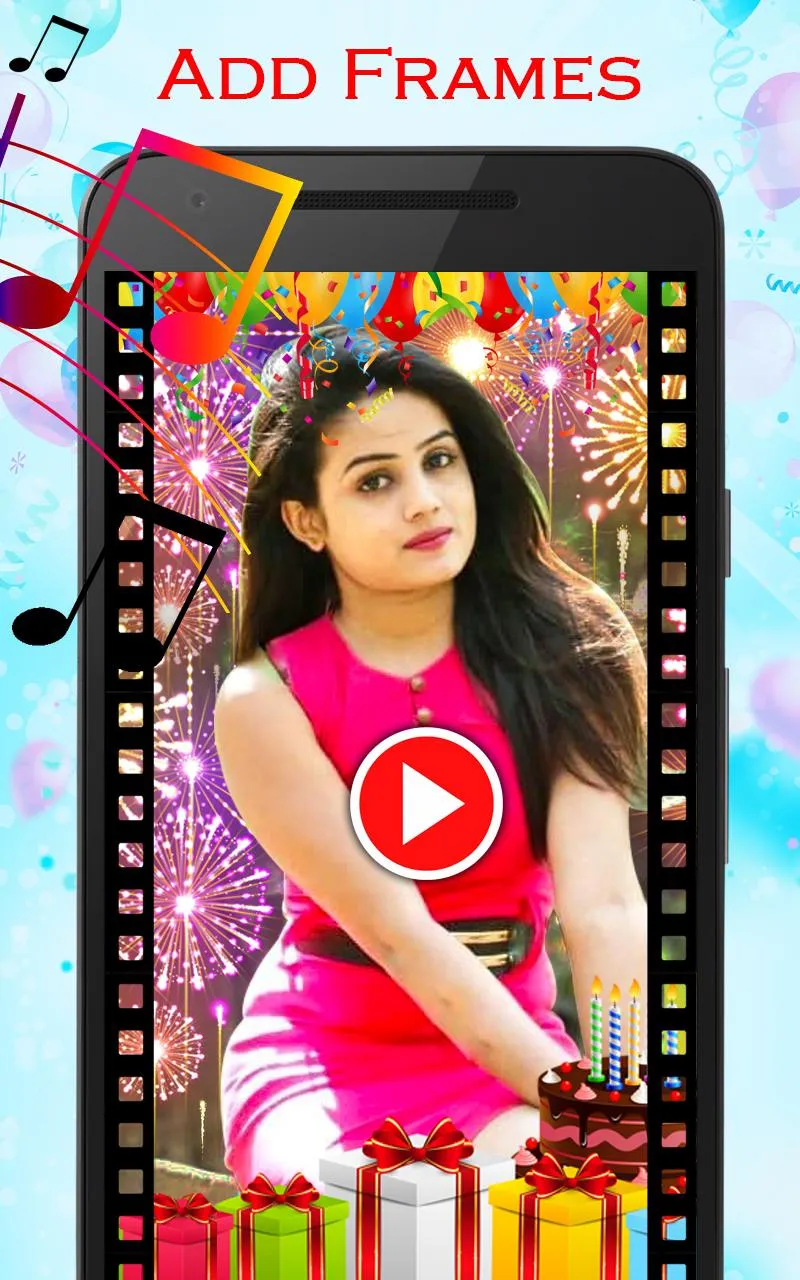 Birthday Videomaker with music | Indus Appstore | Screenshot