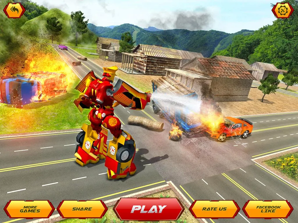 Firefighter Robot Rescue Hero | Indus Appstore | Screenshot