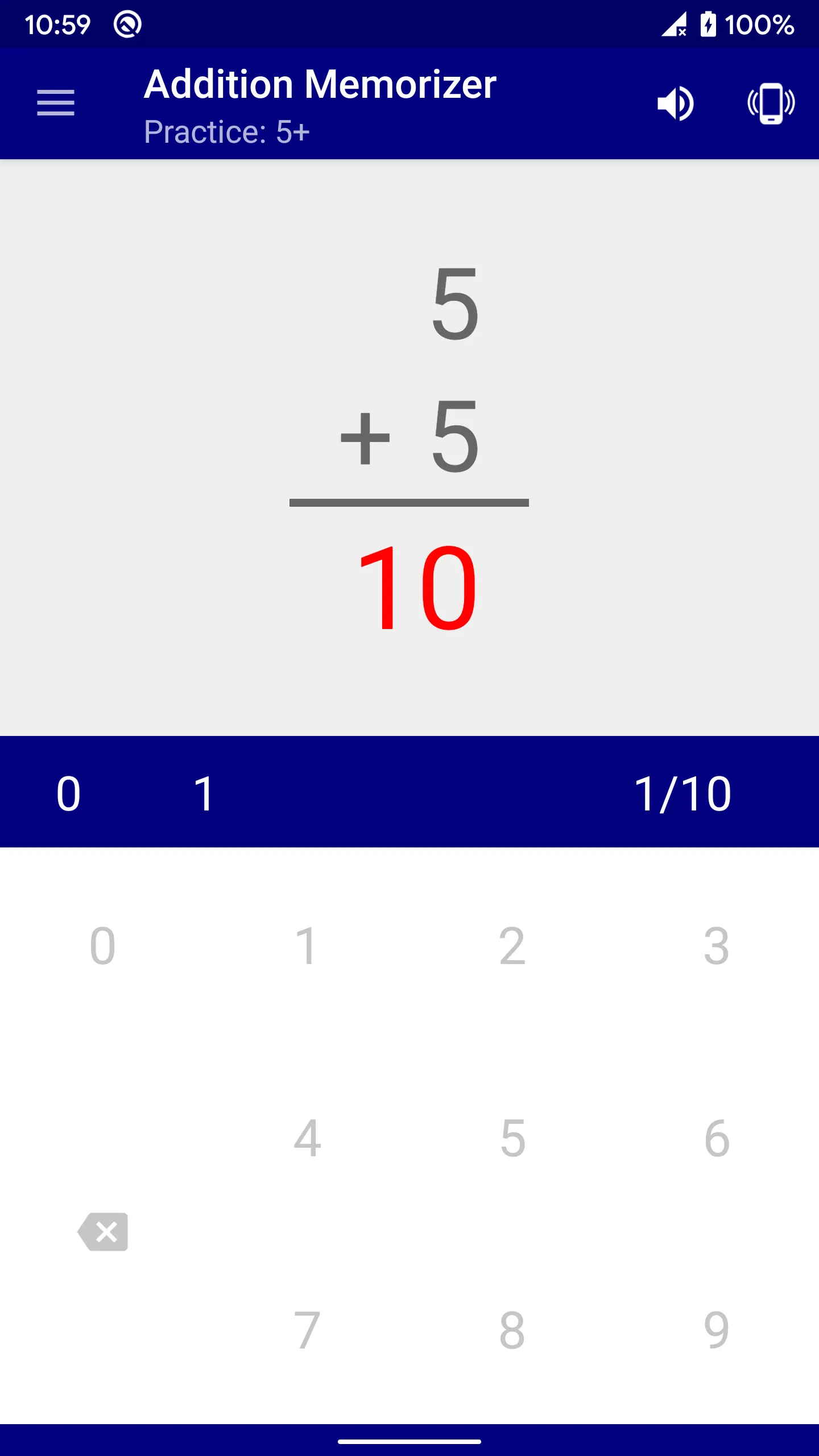 Addition Memorizer | Indus Appstore | Screenshot