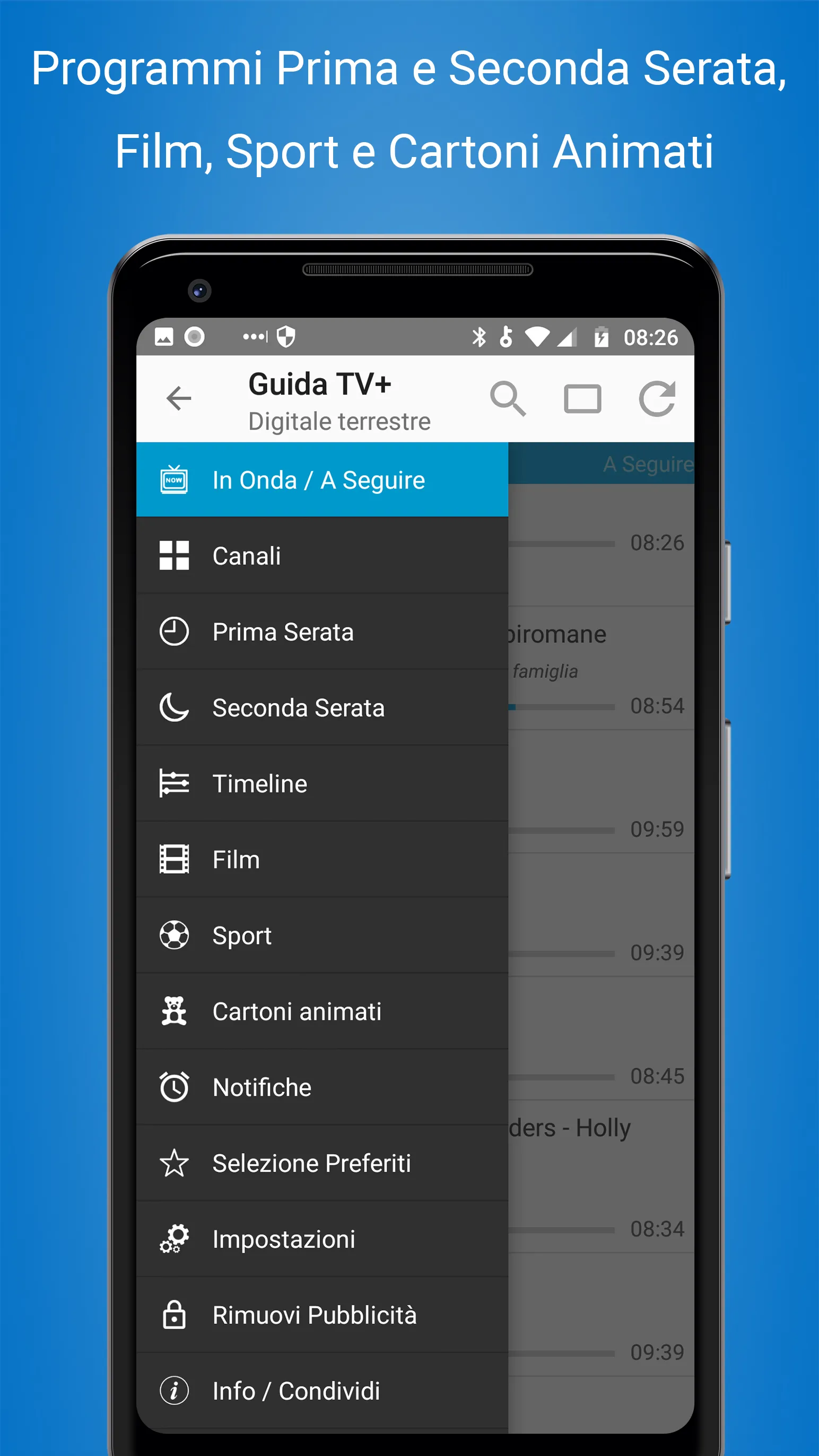 TV Listings Italy - CisanaTV+ | Indus Appstore | Screenshot