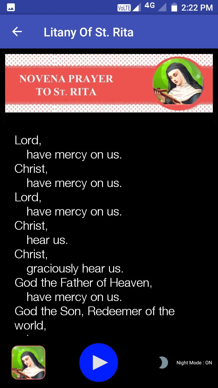 St Rita Novena Prayers | Indus Appstore | Screenshot