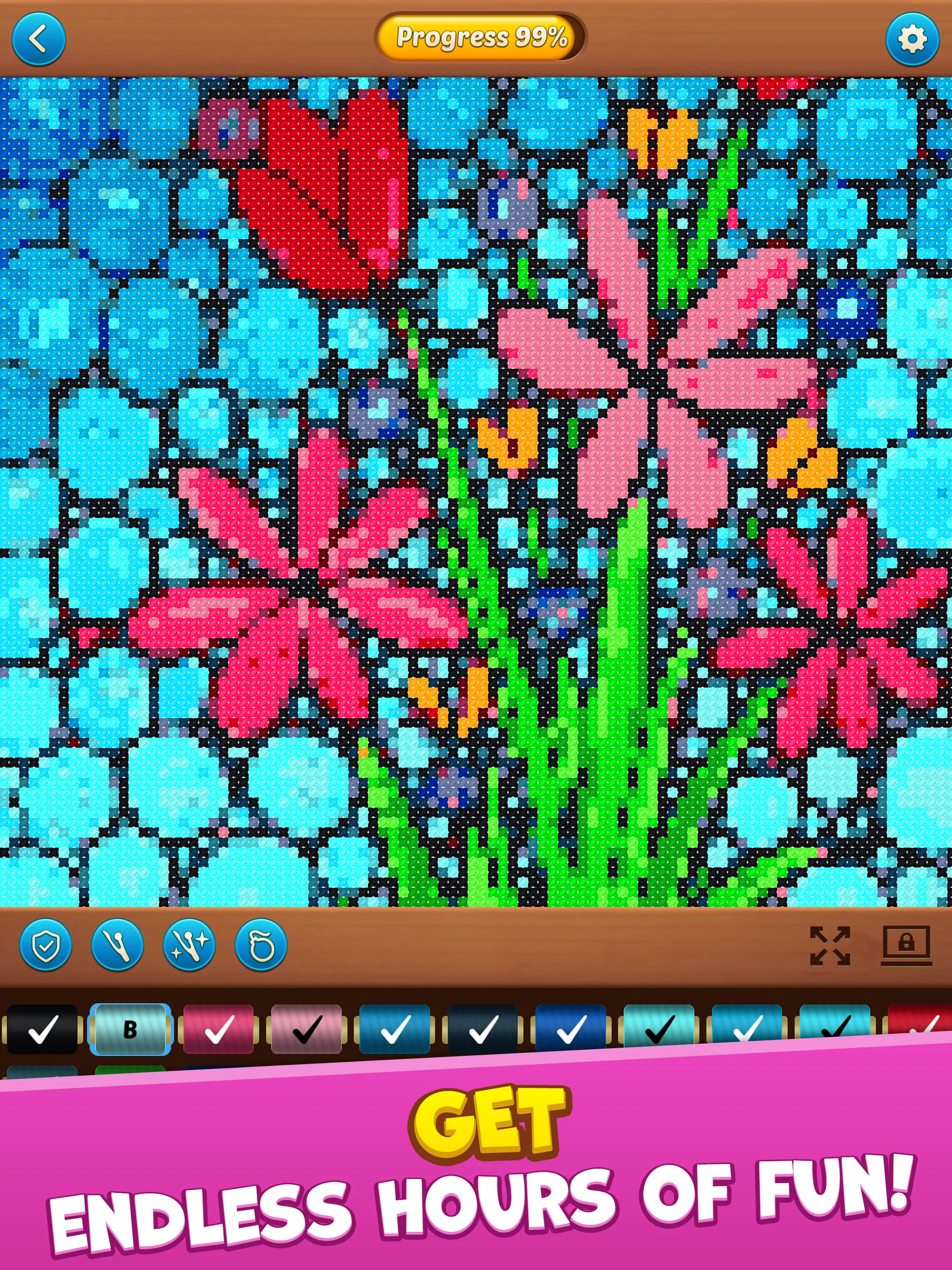 Cross Stitch: Coloring Art | Indus Appstore | Screenshot