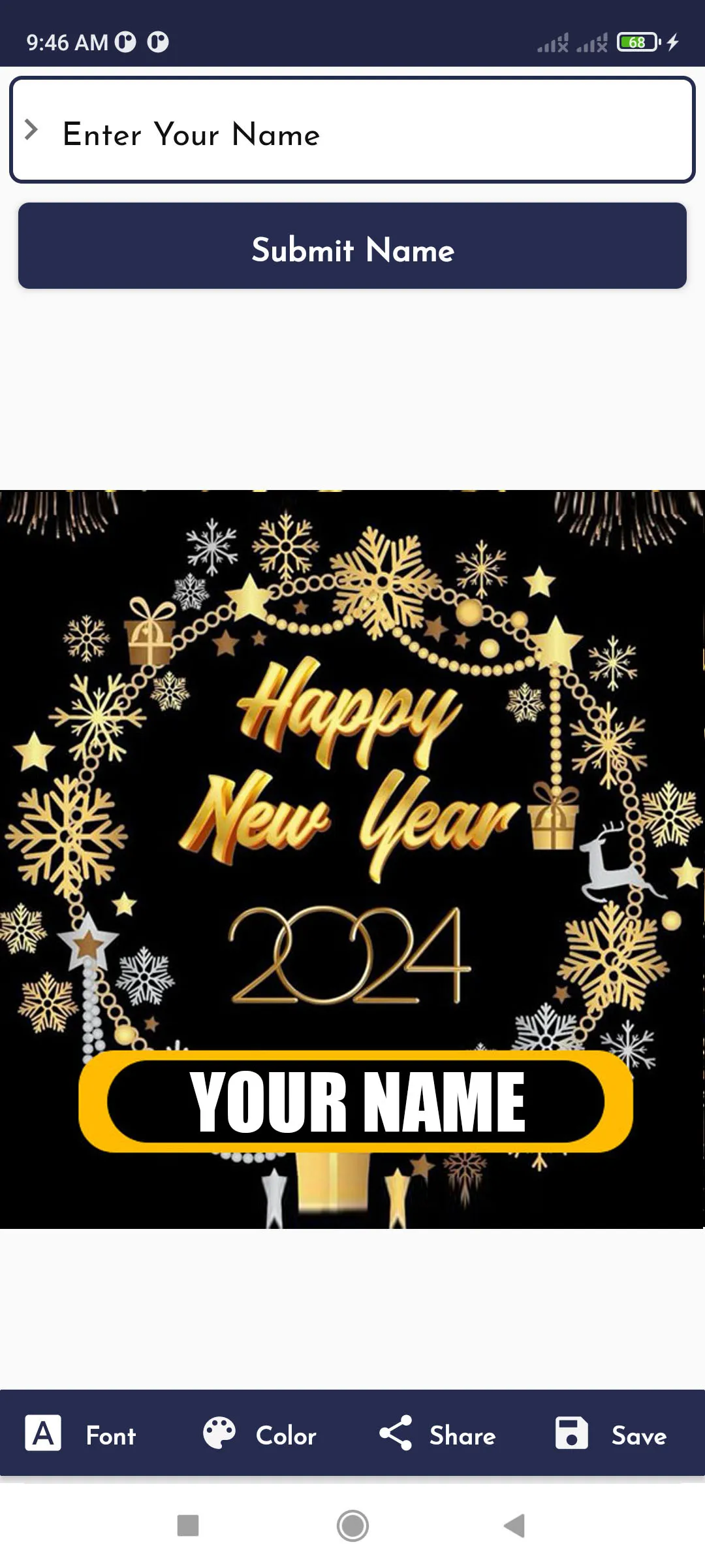 Happy New Year Name DP 2024 | Indus Appstore | Screenshot