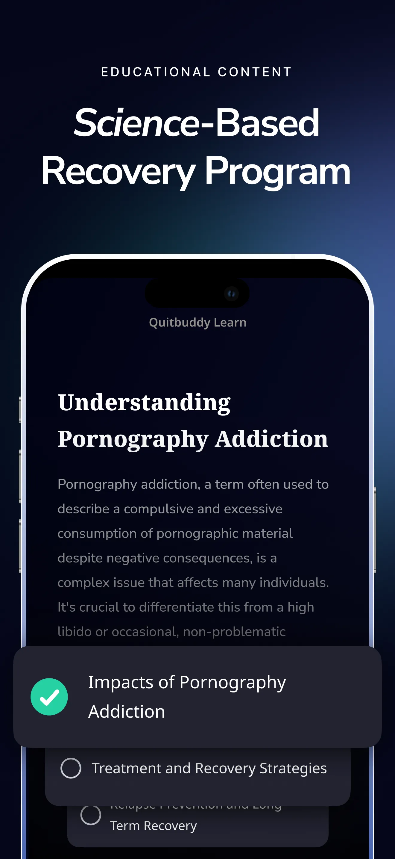 QuitBuddy: No Nut - Quit Porn | Indus Appstore | Screenshot