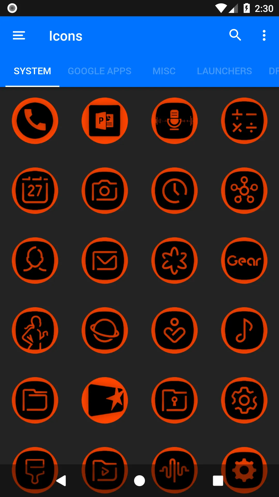 Oreo Orange Icon Pack P2 | Indus Appstore | Screenshot