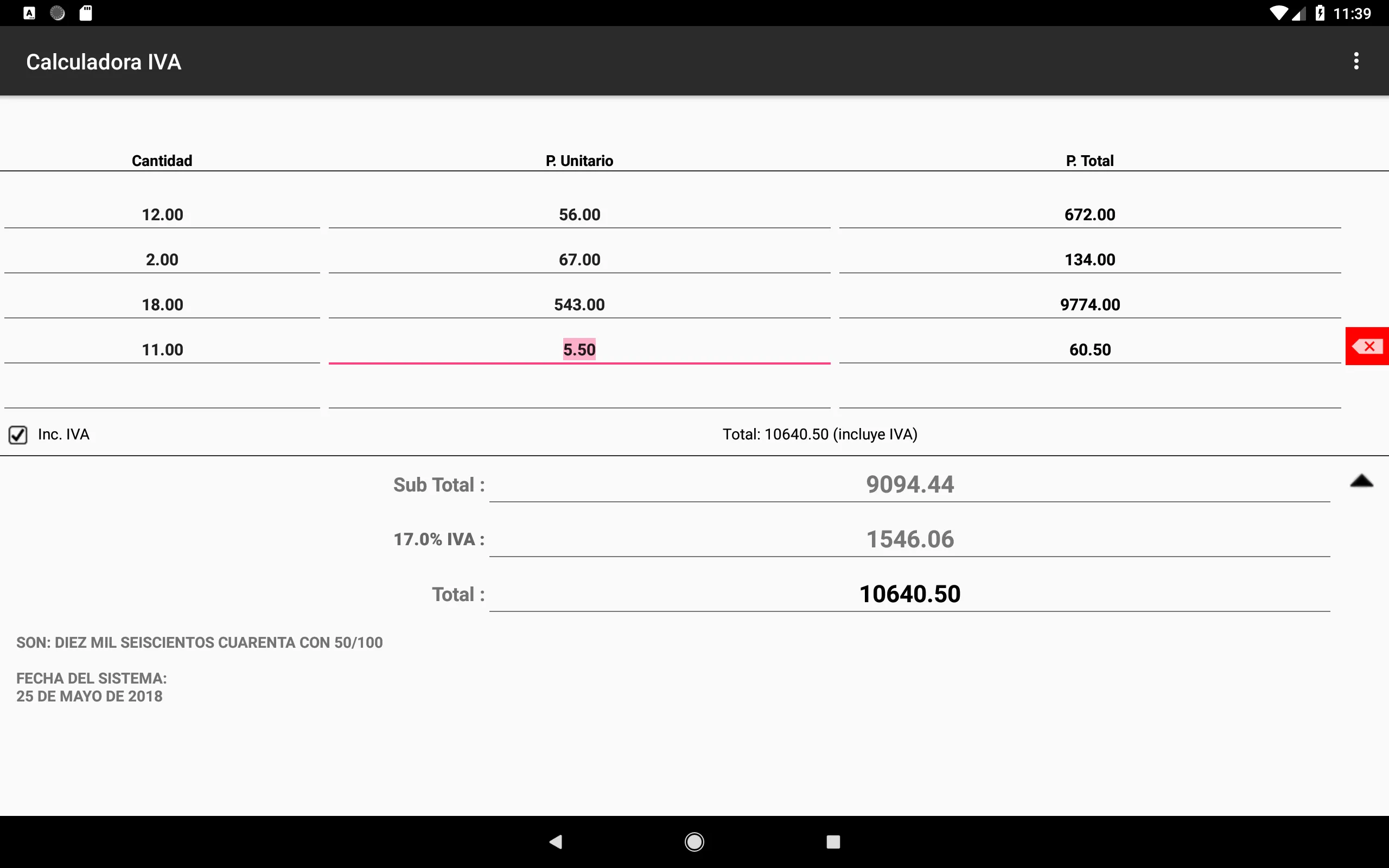 Calculadora IVA | Indus Appstore | Screenshot