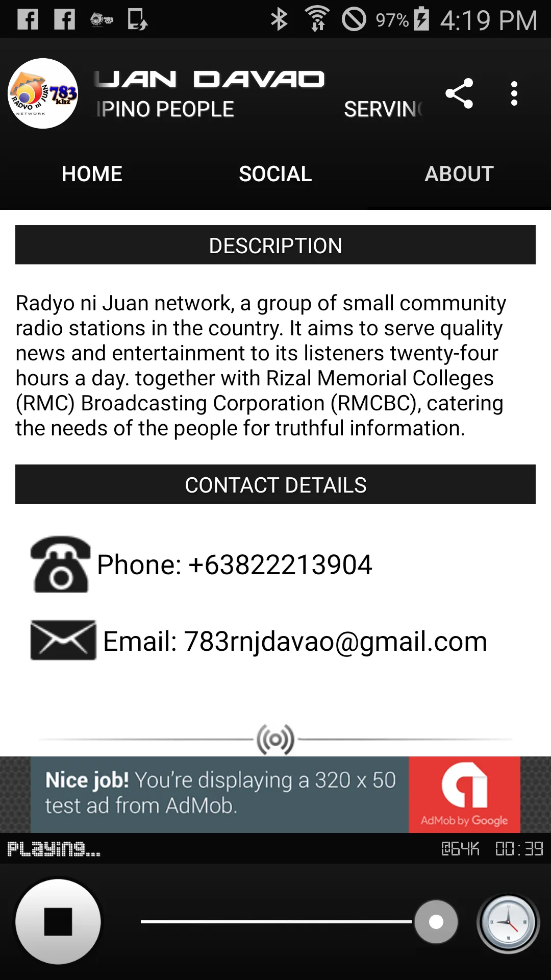 783 RADYO NI JUAN DAVAO | Indus Appstore | Screenshot