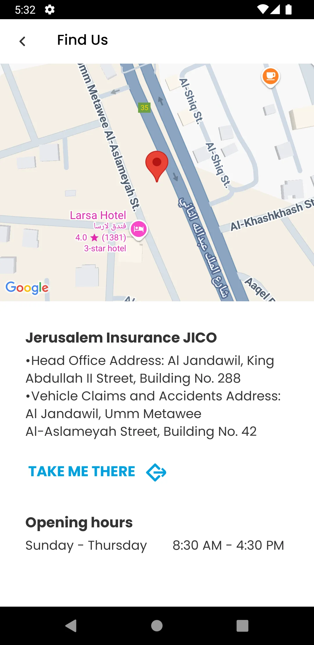 Jerusalem Insurance Company | Indus Appstore | Screenshot