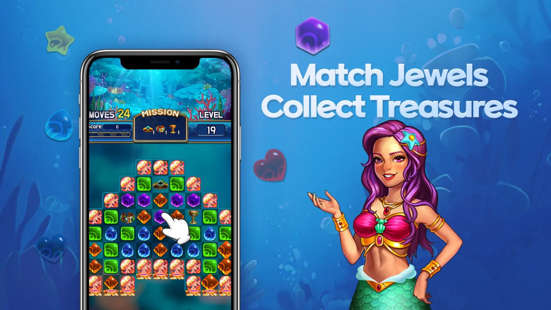 Jewel Abyss: Match3 puzzle | Indus Appstore | Screenshot