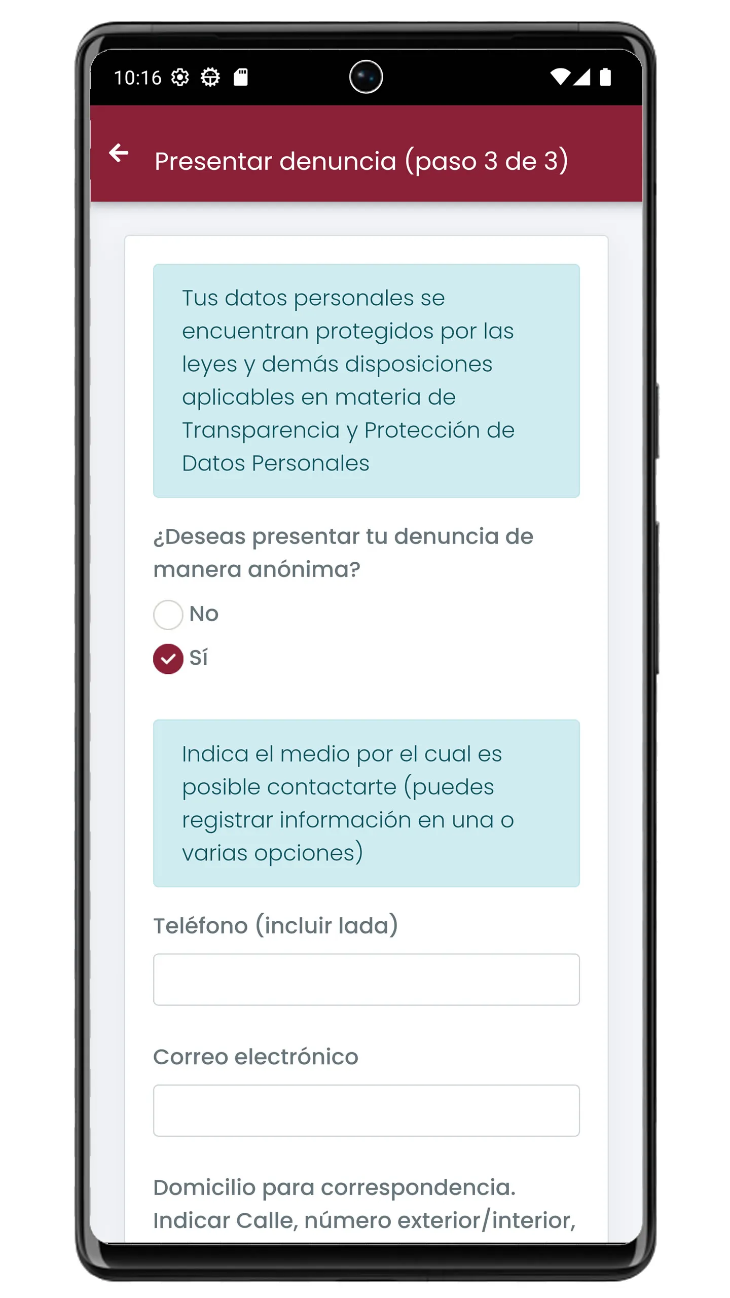 Denuncia EDOMEX | Indus Appstore | Screenshot