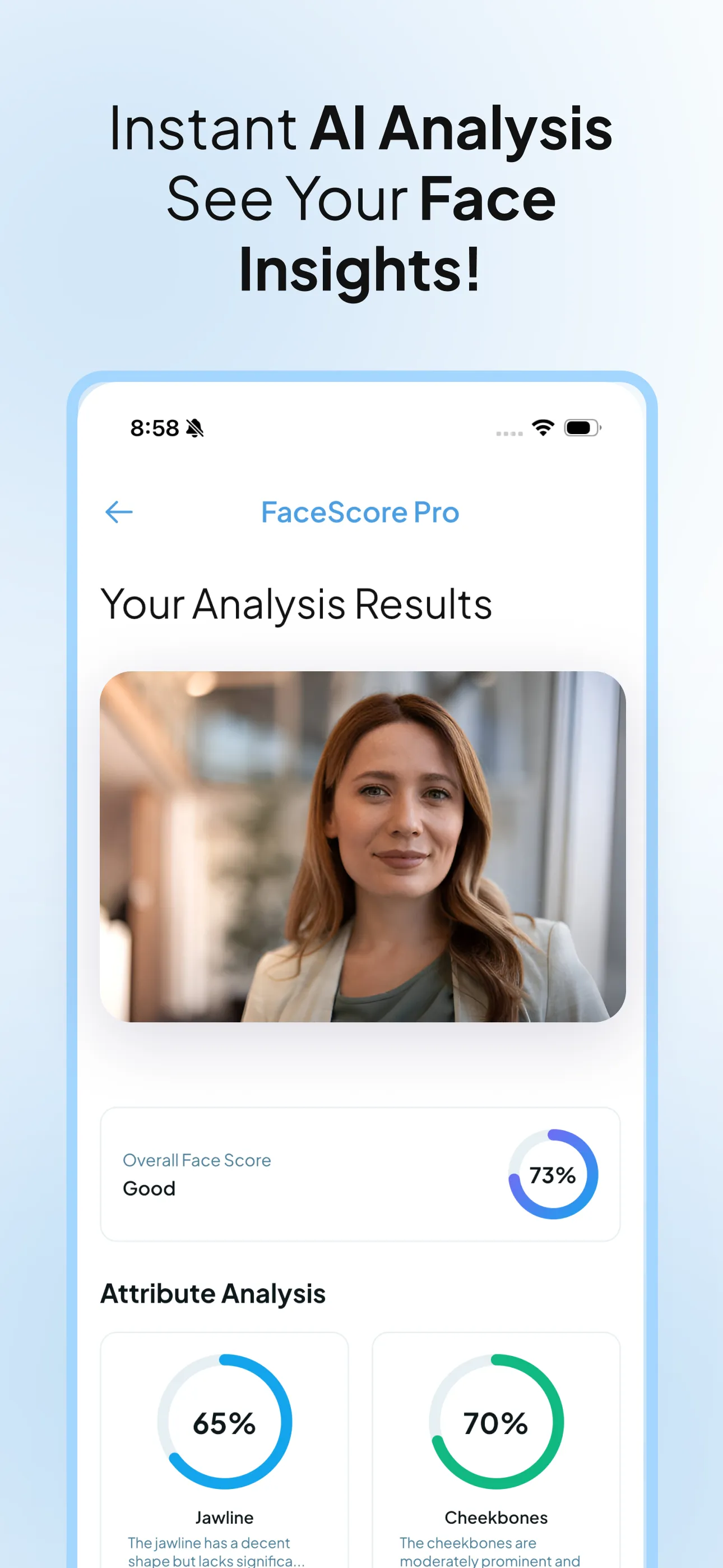 Facescore: AI Beauty Analyzer | Indus Appstore | Screenshot