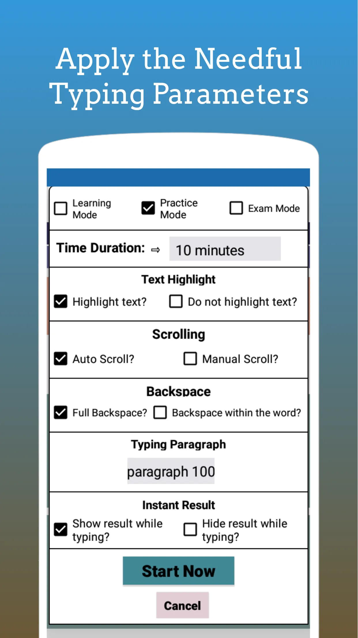 Typing Test App for Govt Exams | Indus Appstore | Screenshot