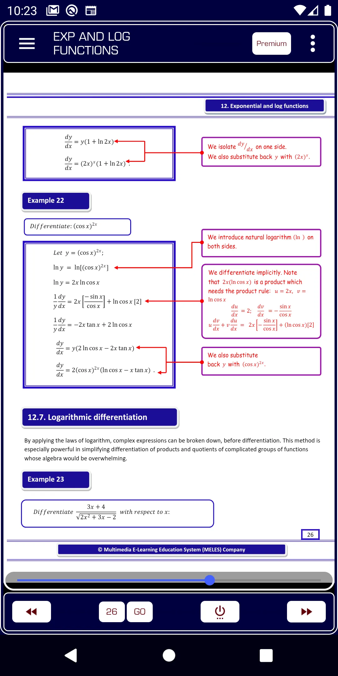 Exponential and Log functions | Indus Appstore | Screenshot