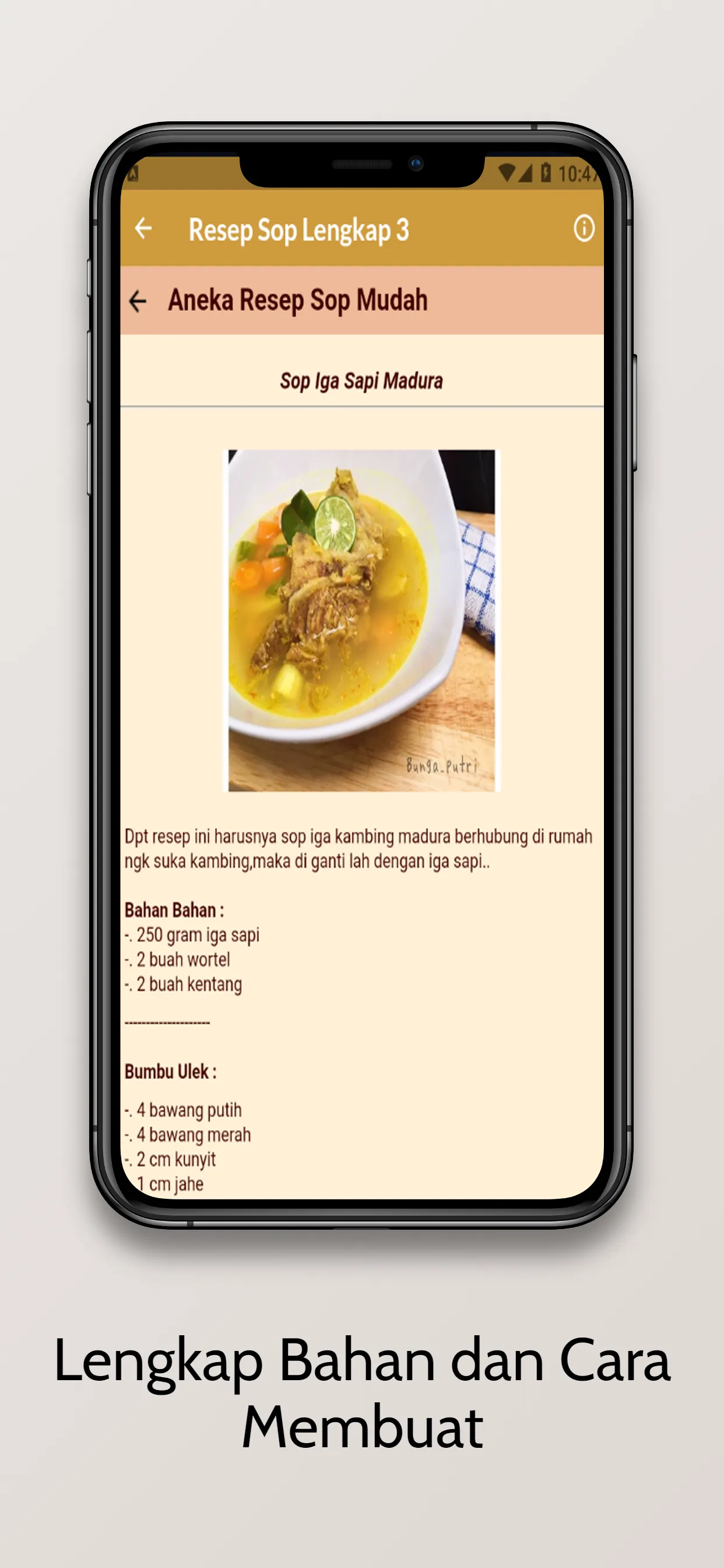 Resep Aneka Sop Mudah Lengkap | Indus Appstore | Screenshot