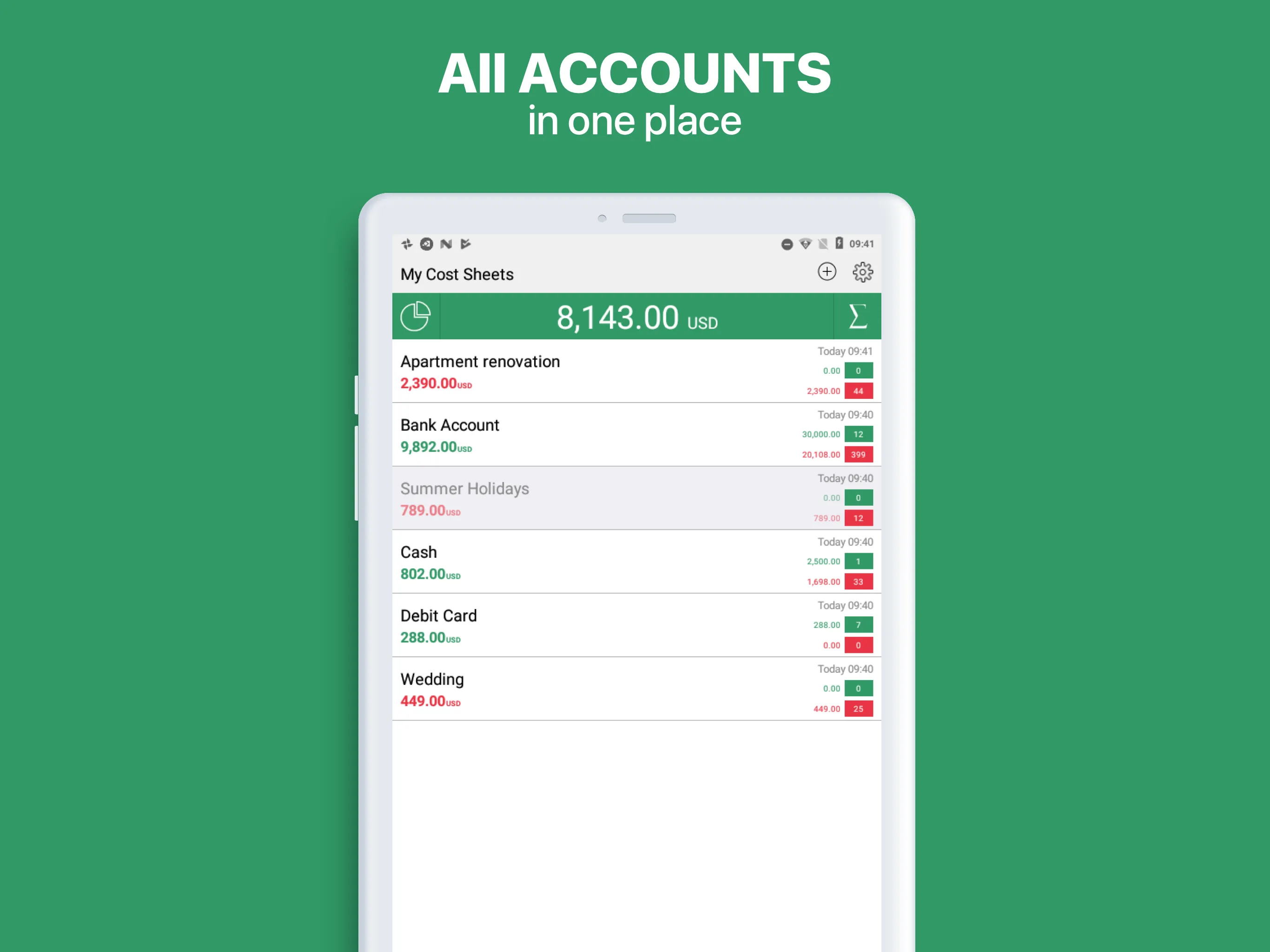 Cost Track - Expense Tracker | Indus Appstore | Screenshot