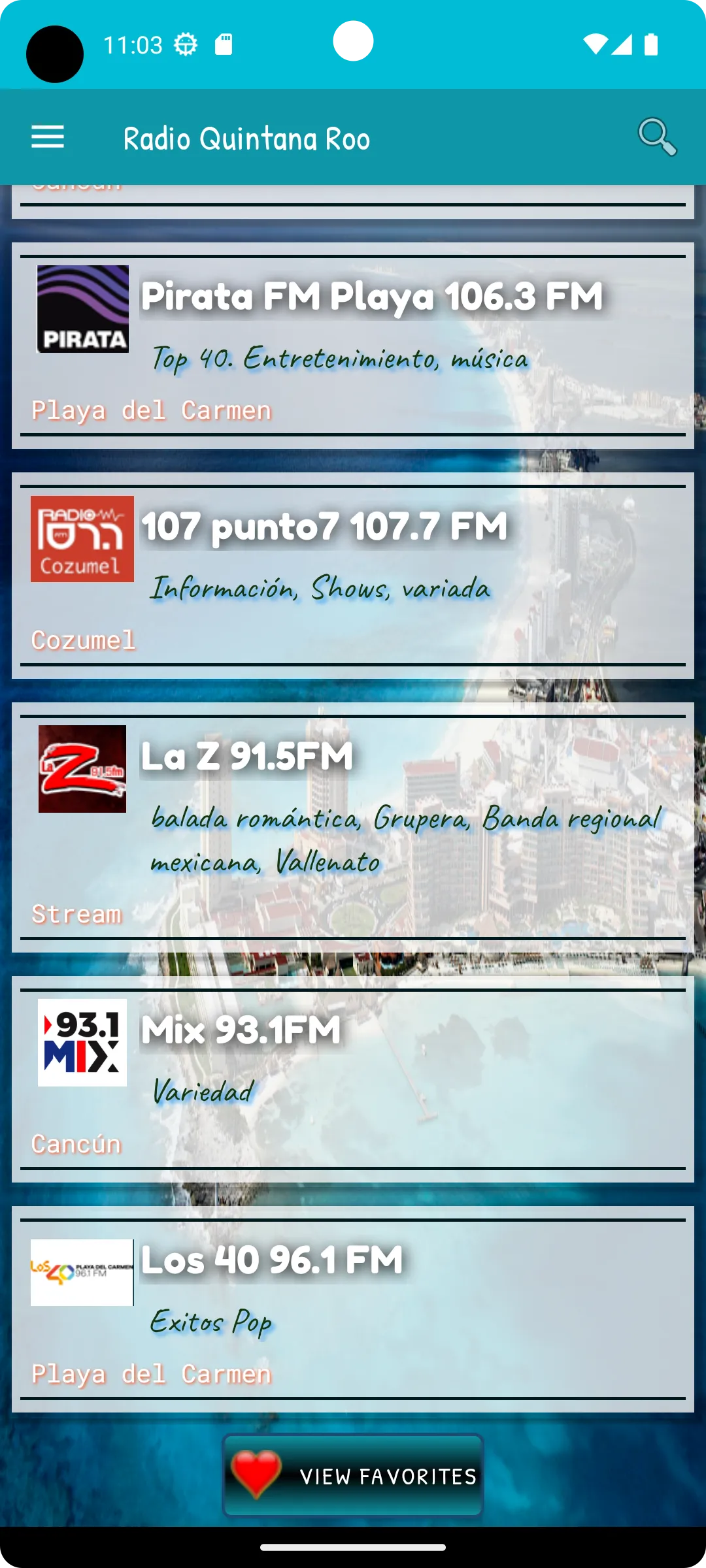 Radio Quintana Roo Mexico | Indus Appstore | Screenshot